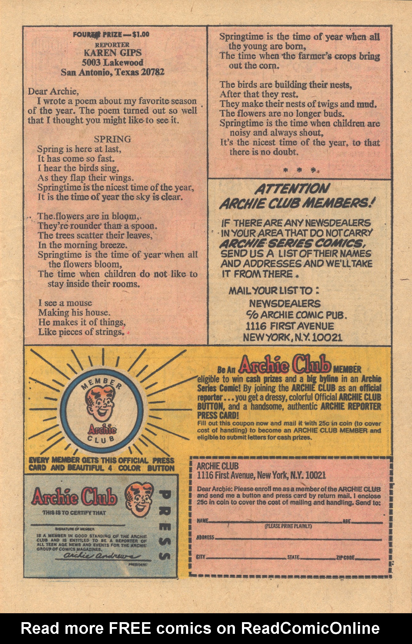 Read online Archie at Riverdale High (1972) comic -  Issue #9 - 11