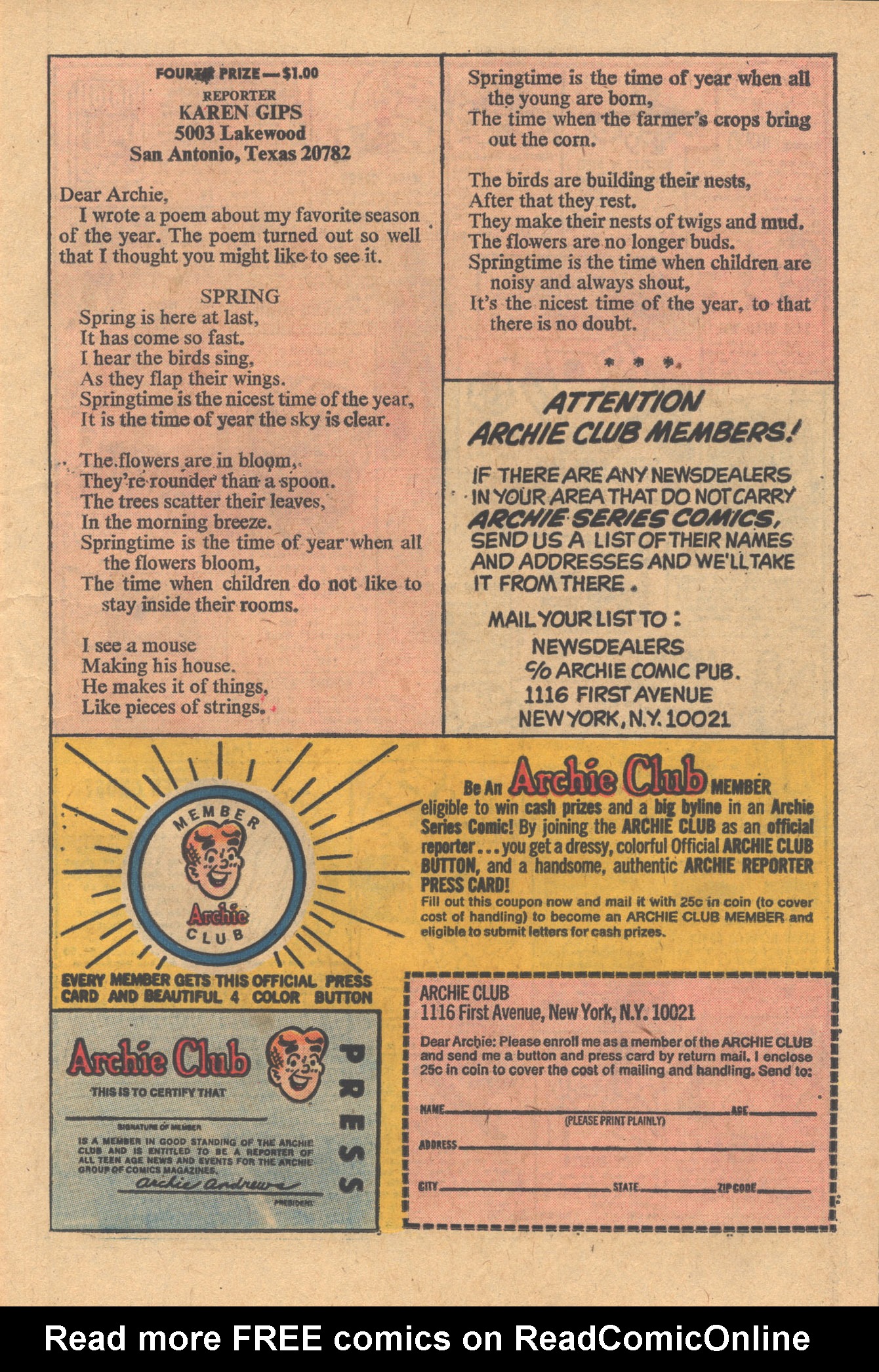 Read online Archie at Riverdale High (1972) comic -  Issue #9 - 11