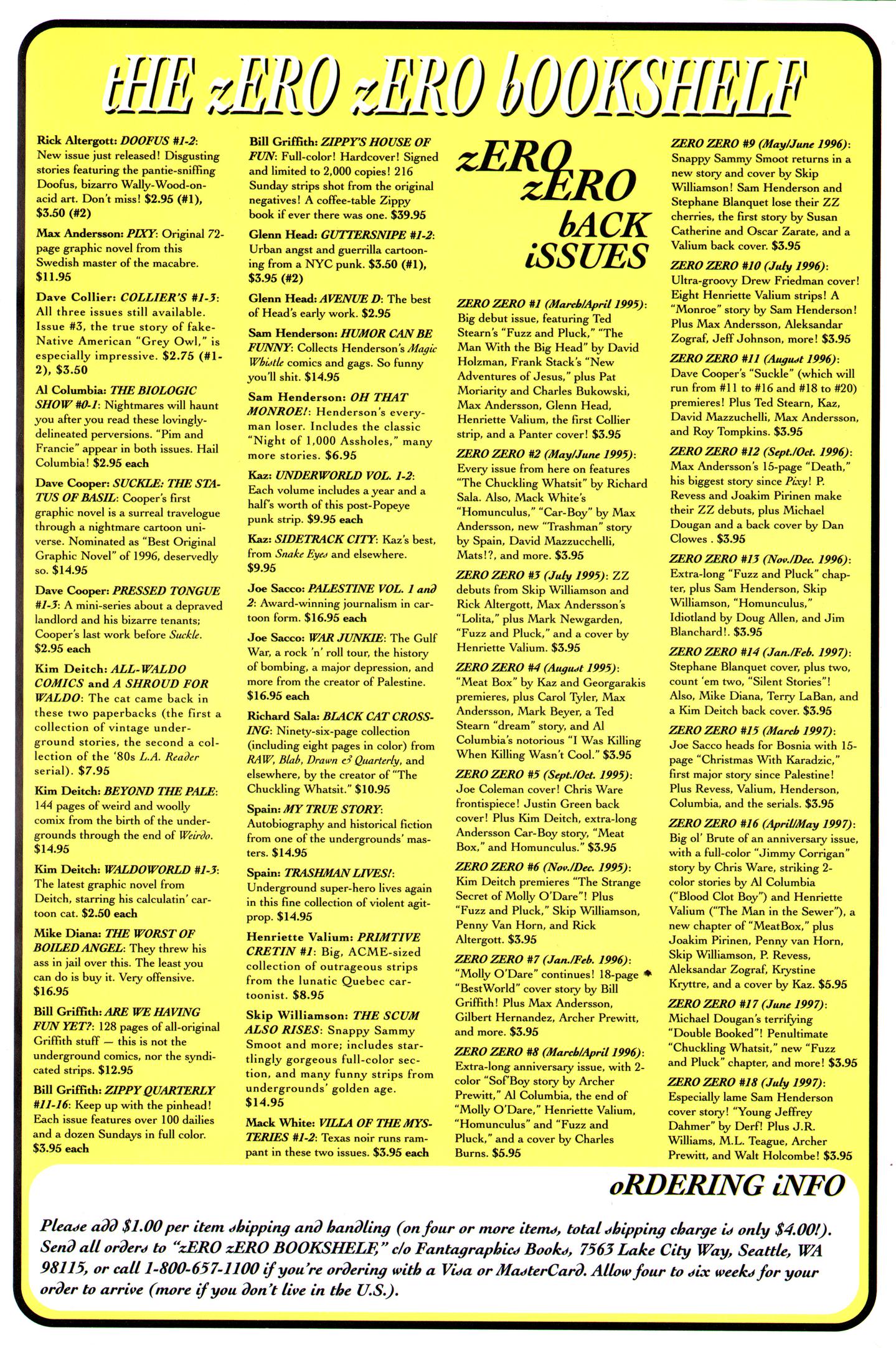 Read online Zero Zero comic -  Issue #19 - 50