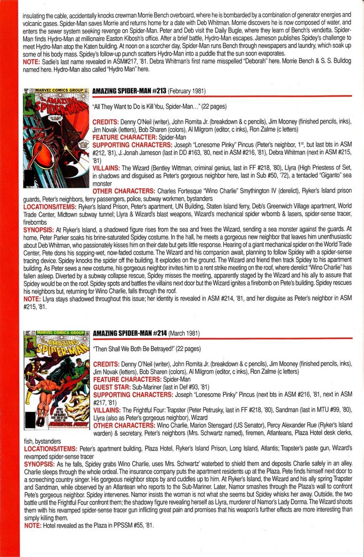 Read online Official Index to the Marvel Universe comic -  Issue #5 - 10