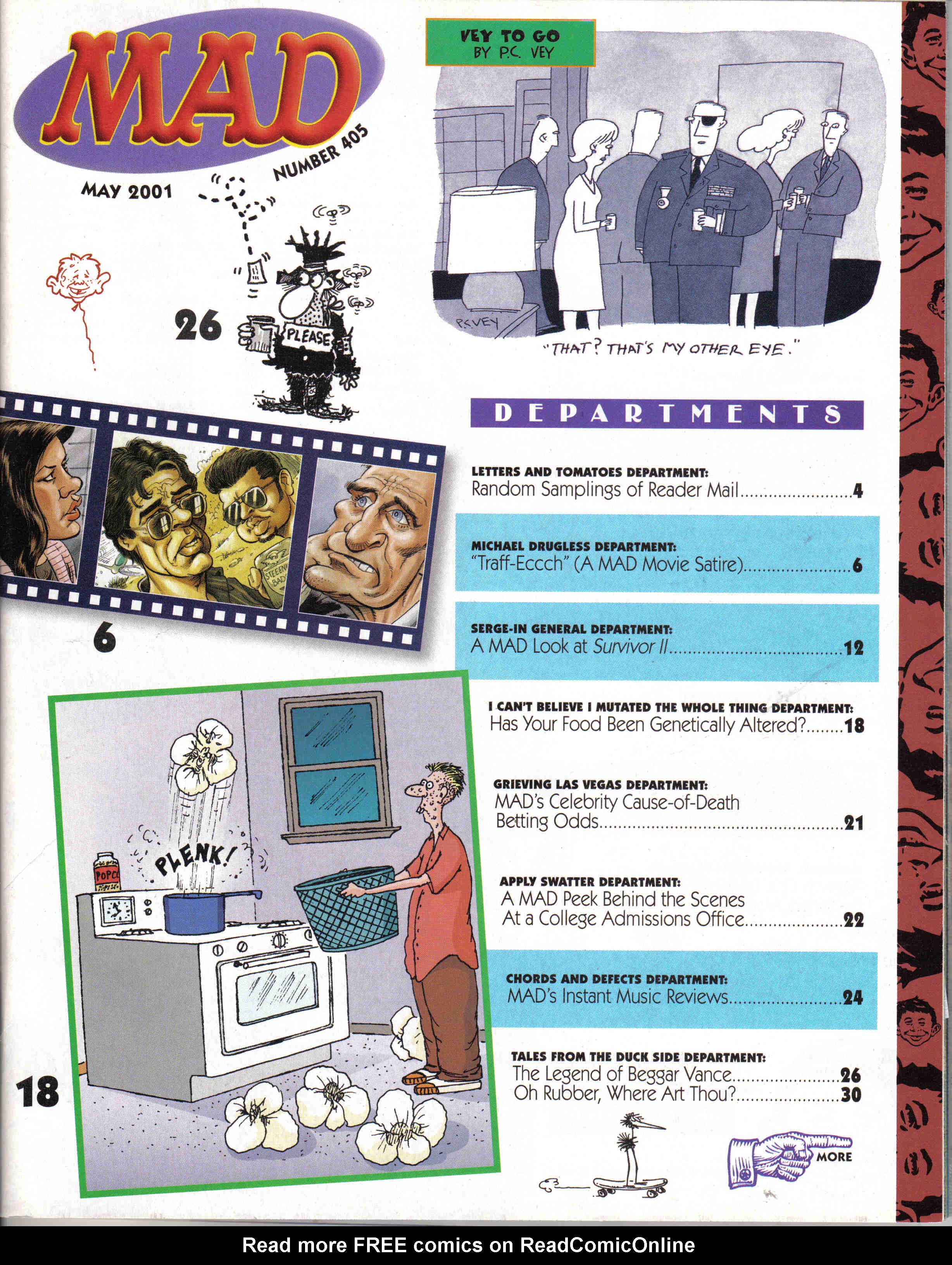 Read online MAD comic -  Issue #405 - 2