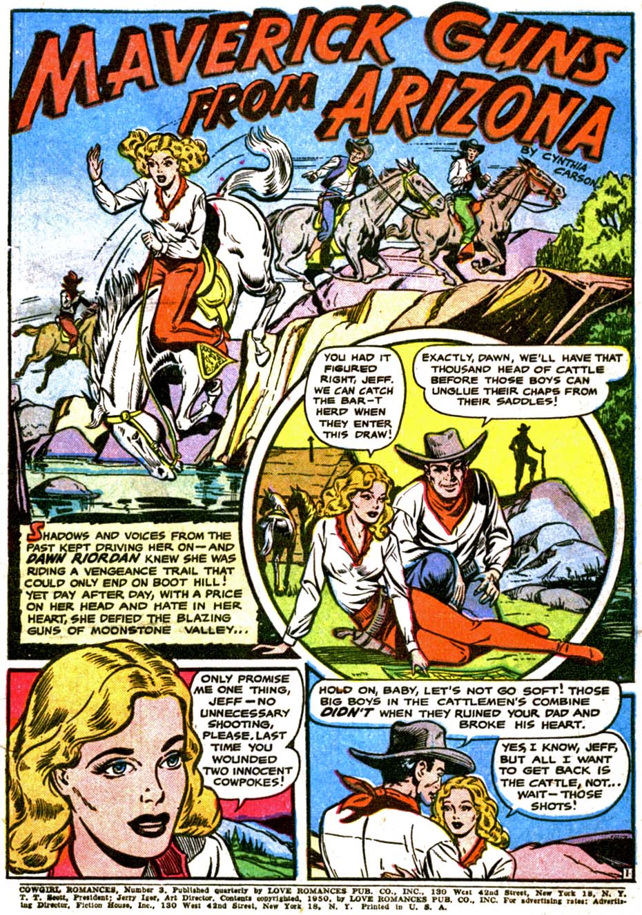 Read online Cowgirl Romances (1950) comic -  Issue #3 - 3
