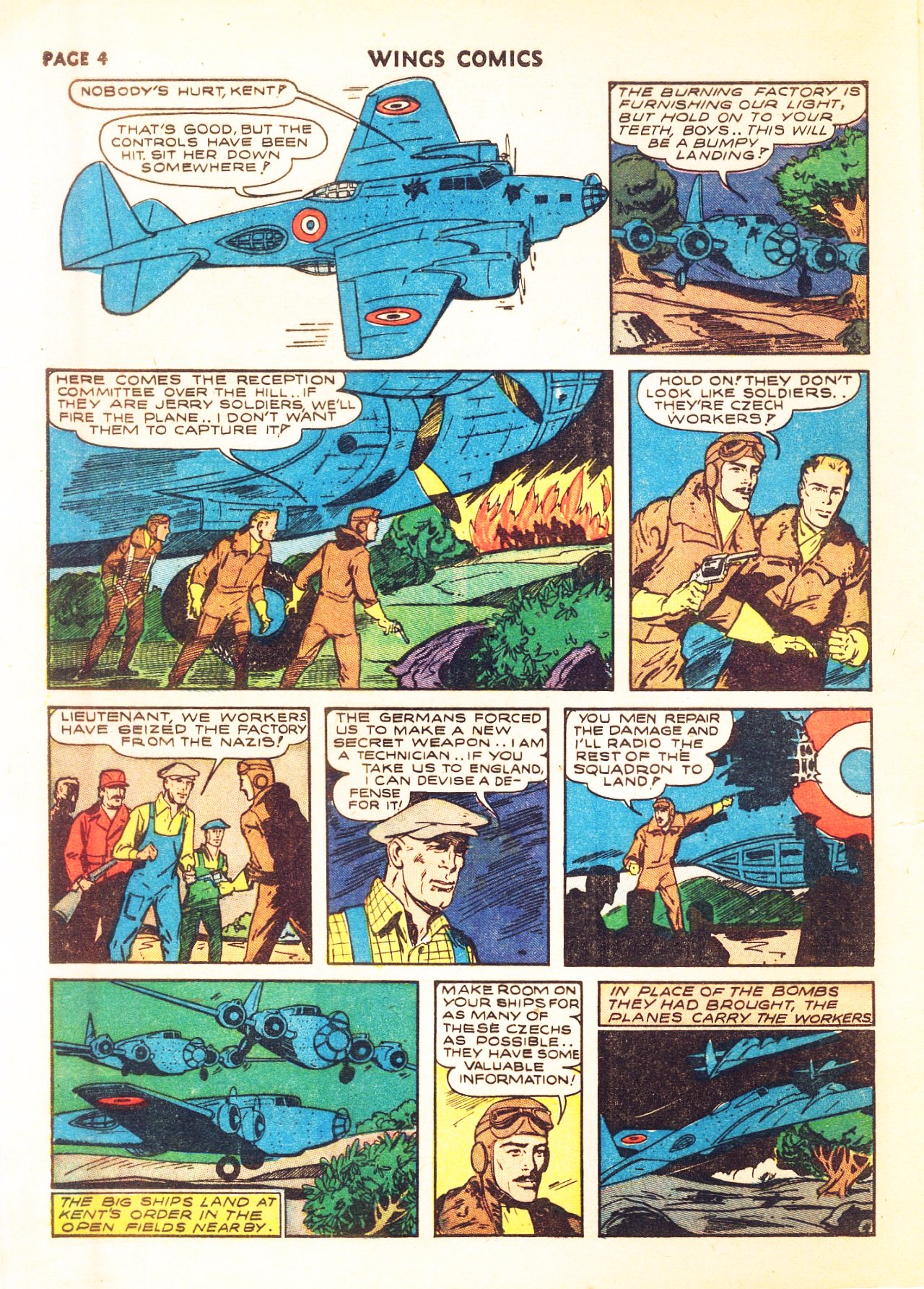 Read online Wings Comics comic -  Issue #8 - 6