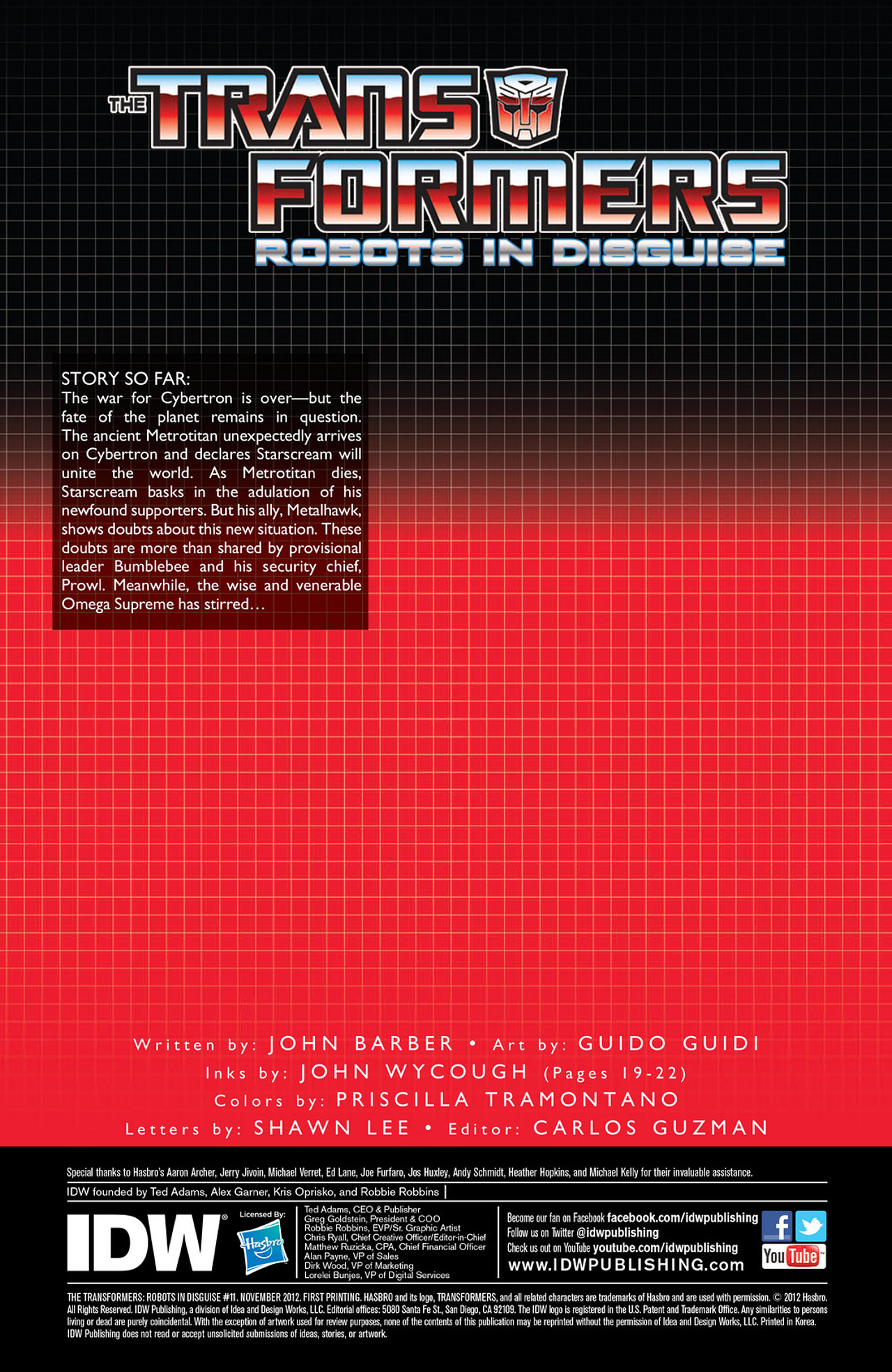 Read online Transformers: Robots In Disguise (2012) comic -  Issue #11 - 3