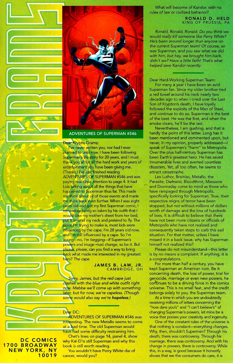 Read online Adventures of Superman (1987) comic -  Issue #551 - 24