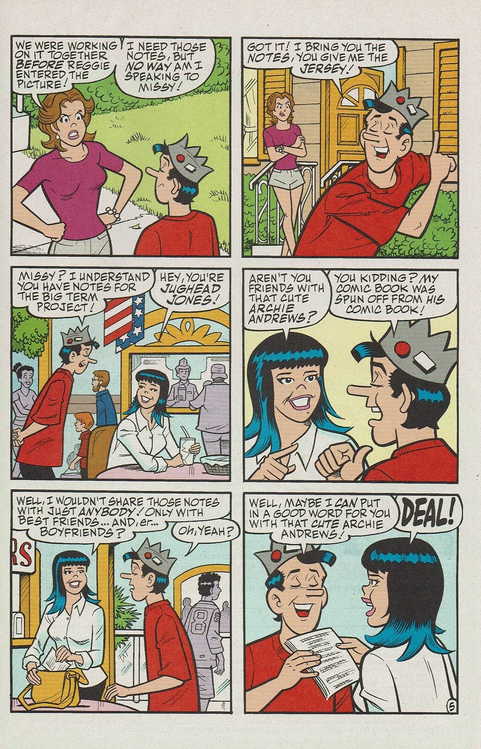 Read online Archie's Pal Jughead Comics comic -  Issue #184 - 7