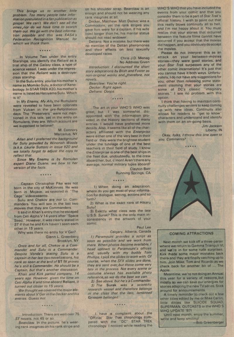 Read online Star Trek (1984) comic -  Issue #42 - 25