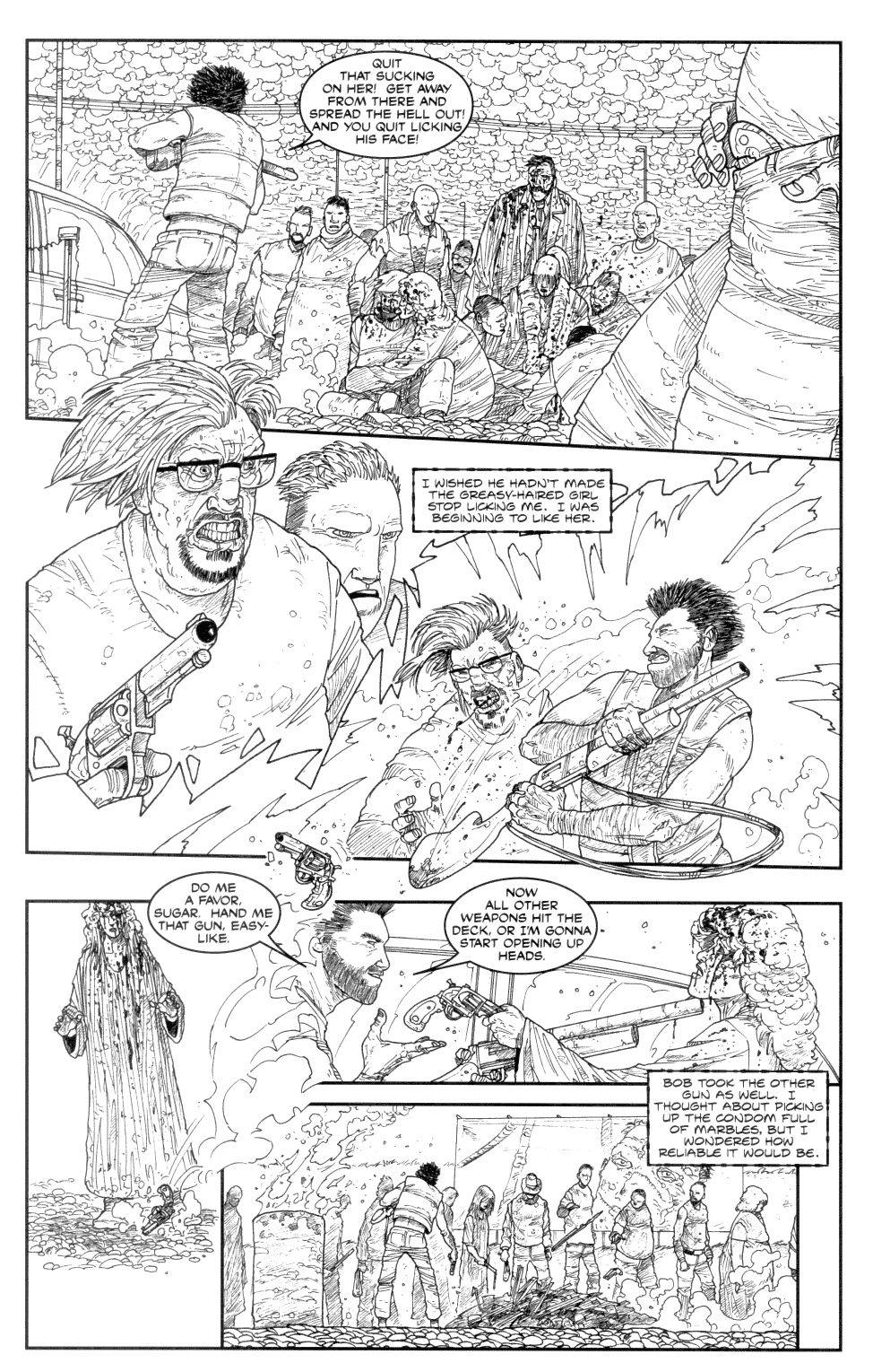 Read online Joe R. Lansdale's The Drive-In comic -  Issue #4 - 5