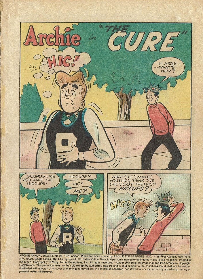 Read online Archie Annual Digest Magazine comic -  Issue #28 - 2
