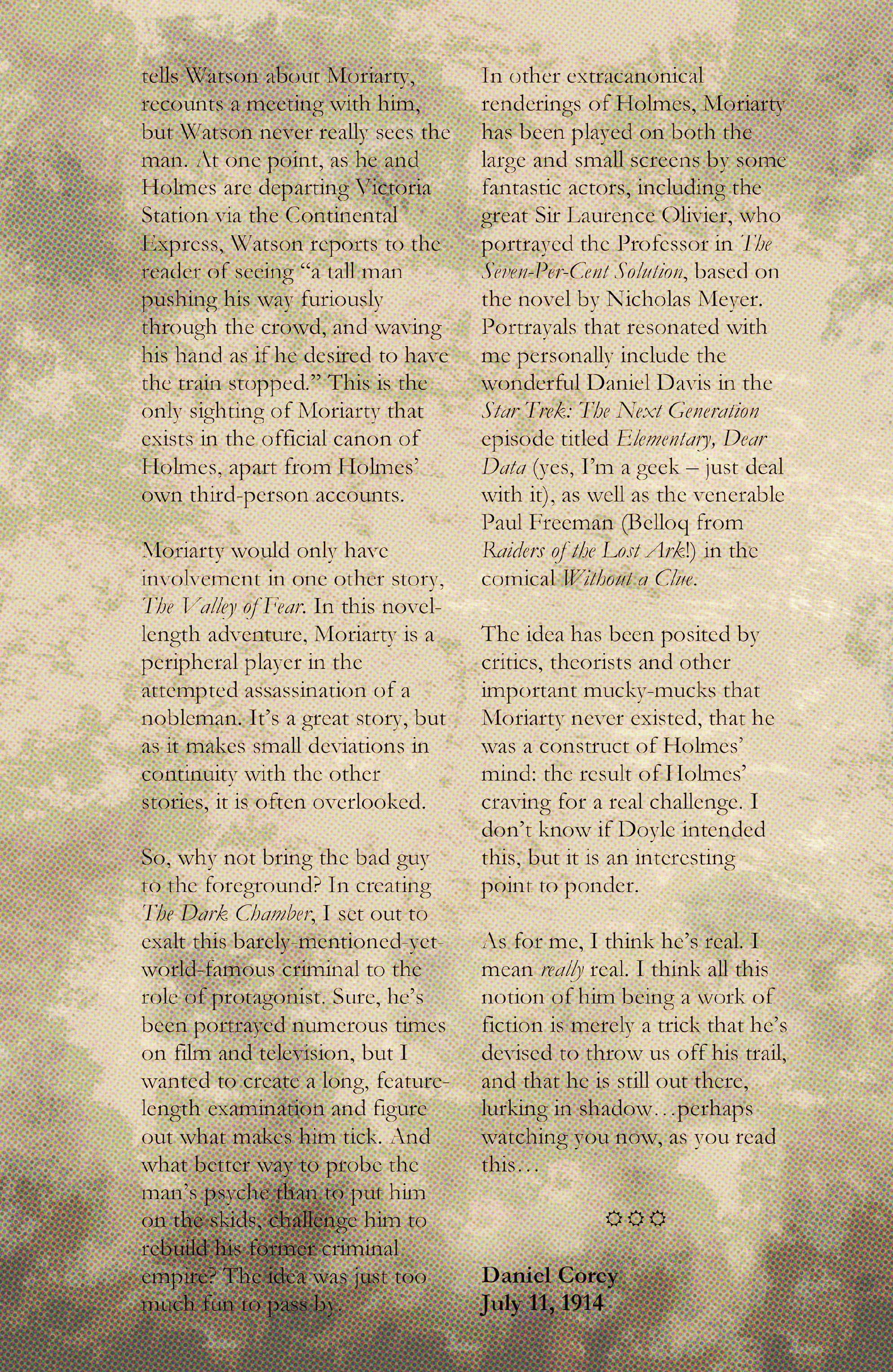 Read online Moriarty comic -  Issue # TPB 1 - 5