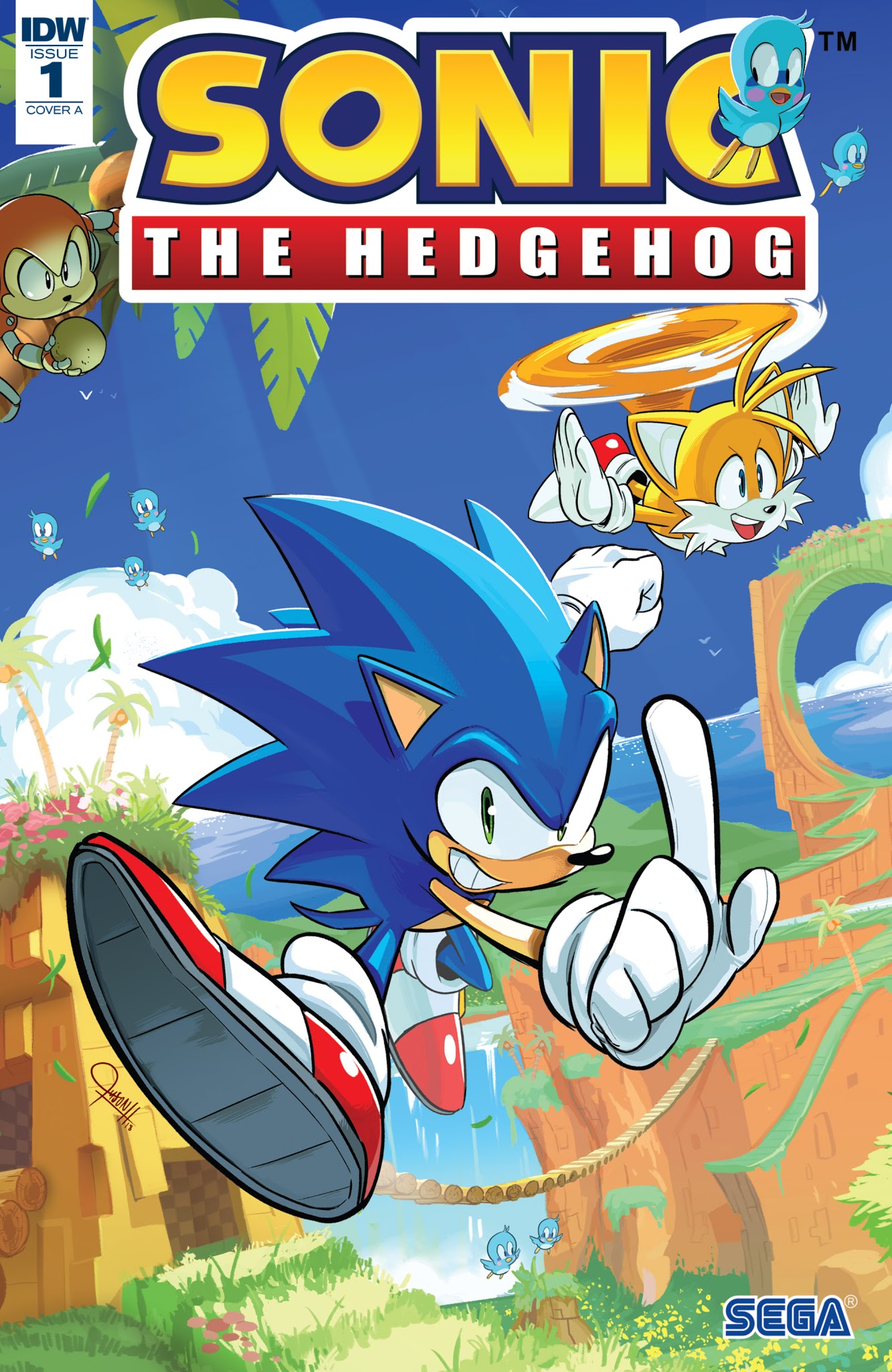 Read online Sonic the Hedgehog (2018) comic -  Issue #1 - 1