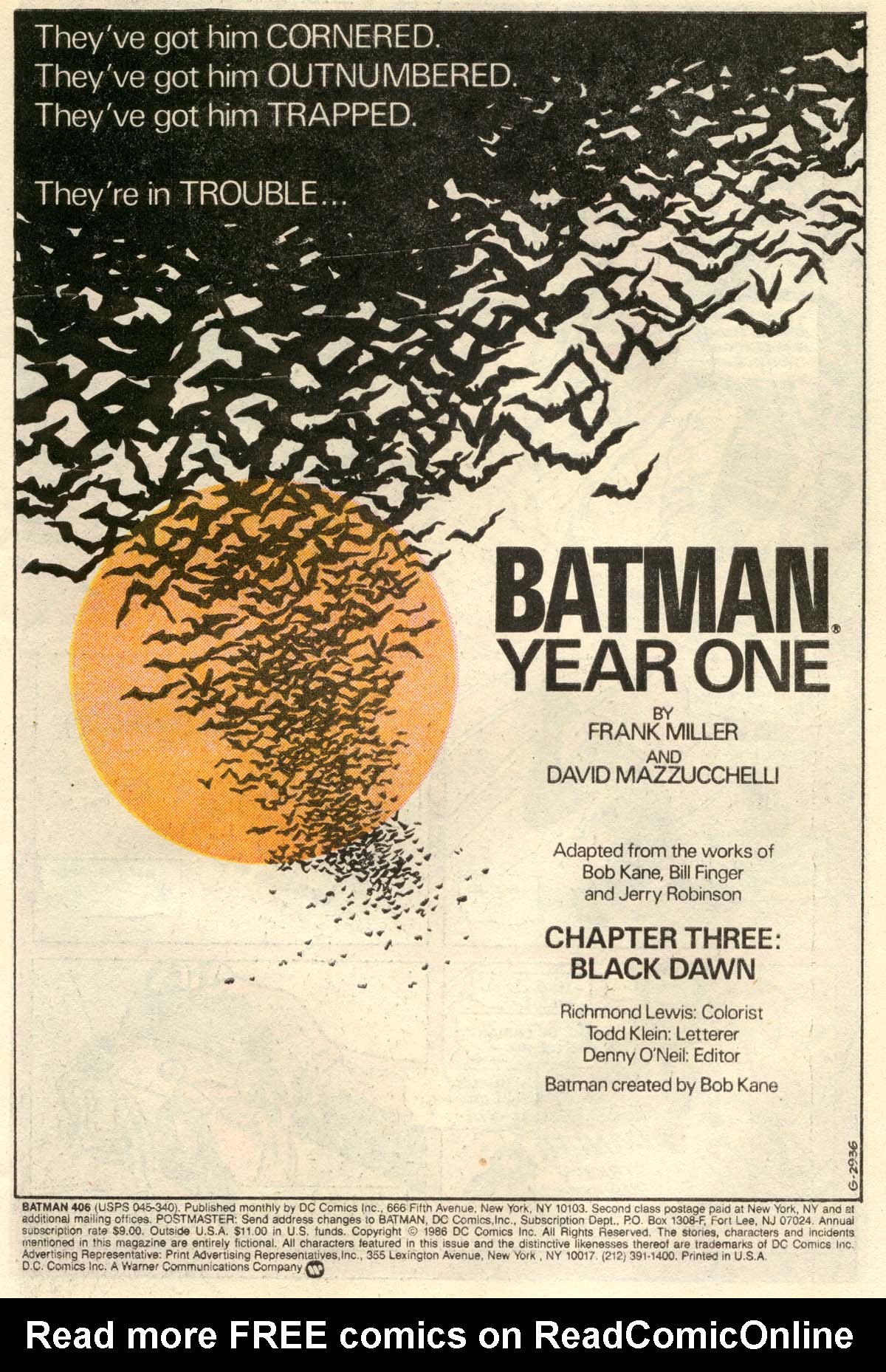 Read online Batman: Year One comic -  Issue #3 - 2