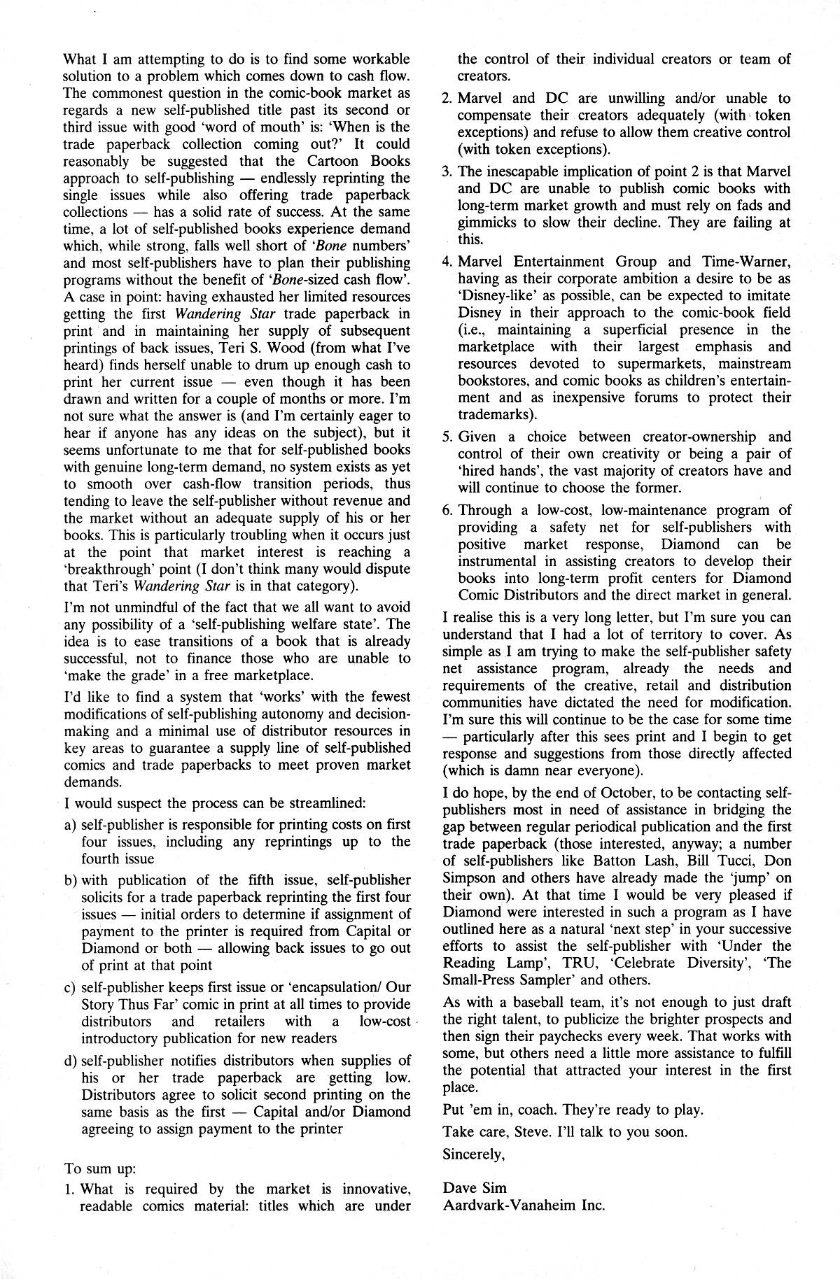 Read online Cerebus comic -  Issue #198 - 6