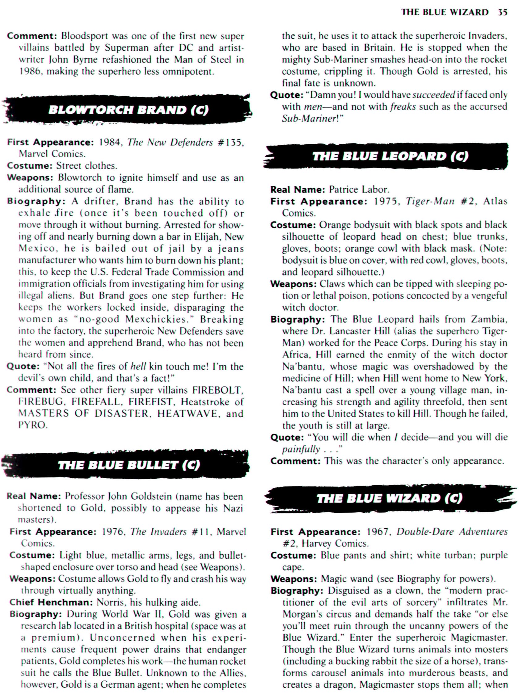 Read online The Encyclopedia of Super Villains comic -  Issue # TPB (Part 1) - 45