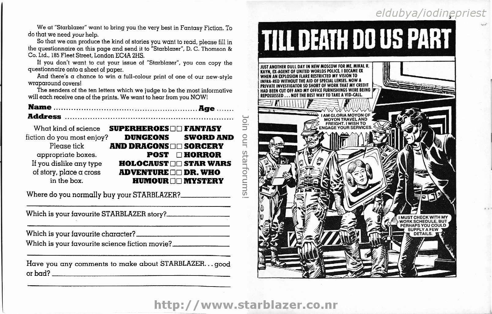 Read online Starblazer comic -  Issue #219 - 3