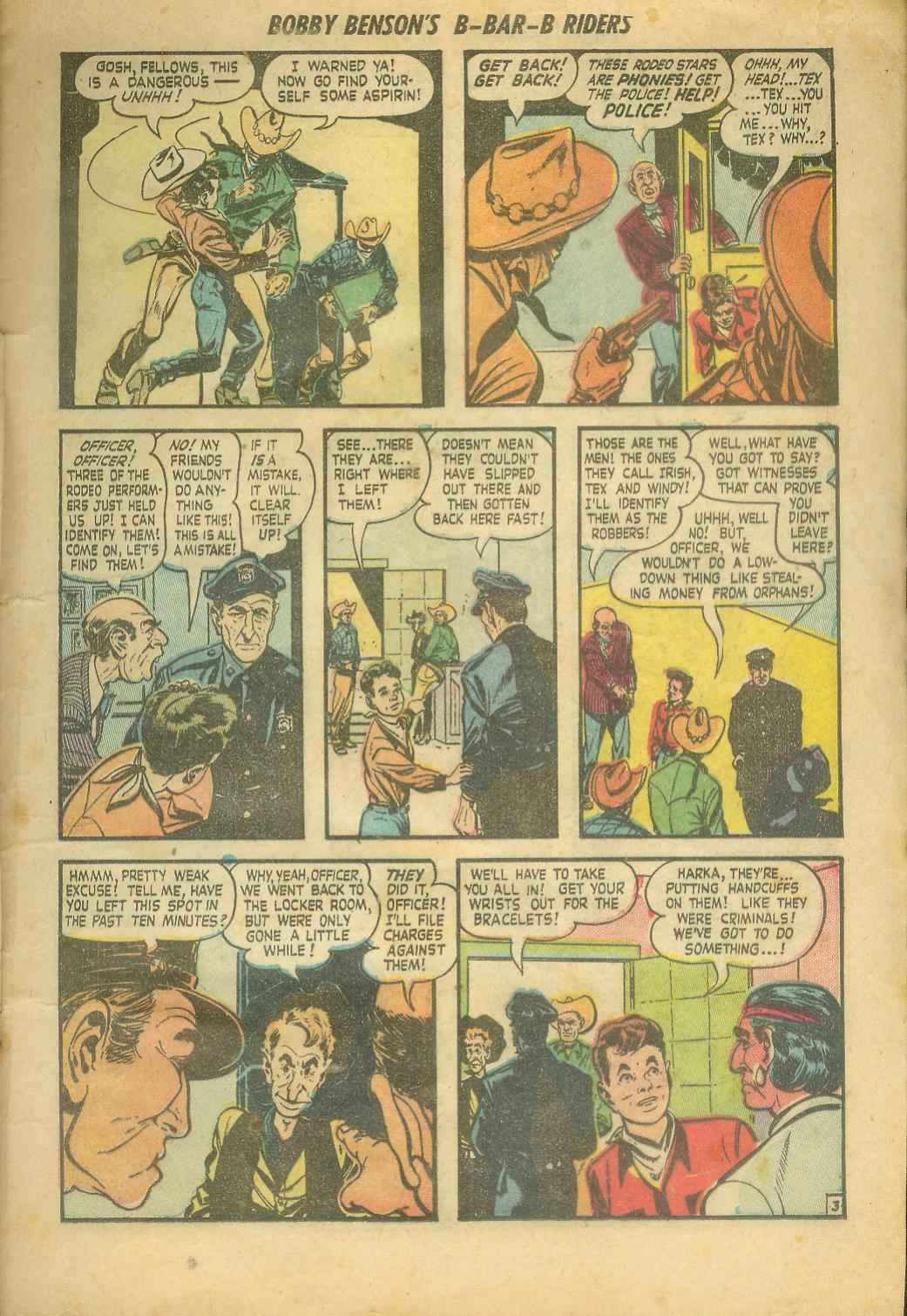 Read online Bobby Benson's B-Bar-B Riders comic -  Issue #8 - 5