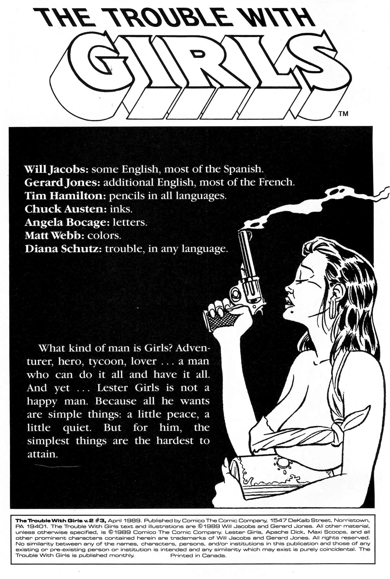Read online The Trouble With Girls (1989) comic -  Issue #3 - 2
