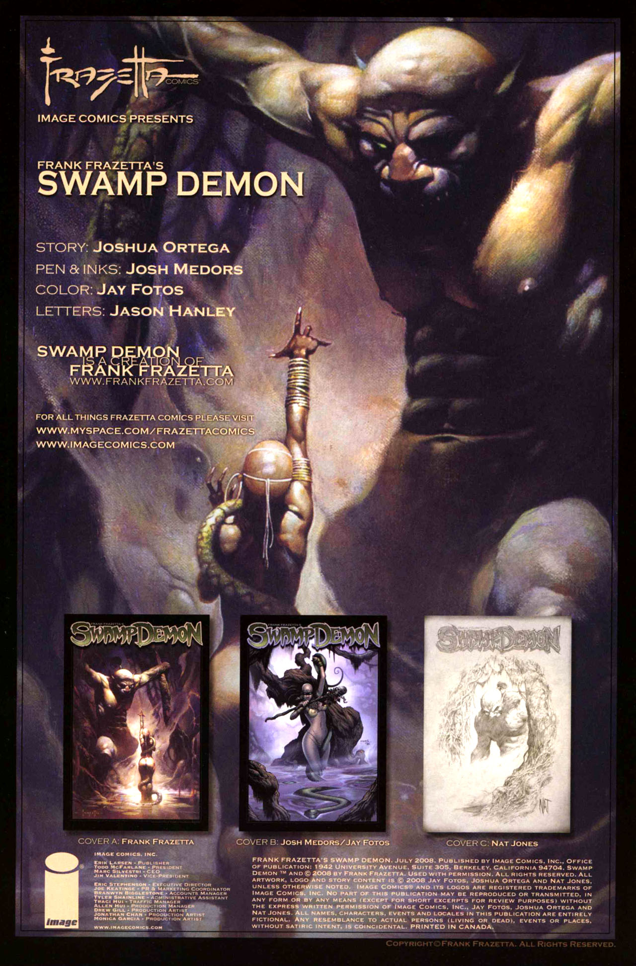 Read online Frank Frazetta's Swamp Demon comic -  Issue # Full - 2