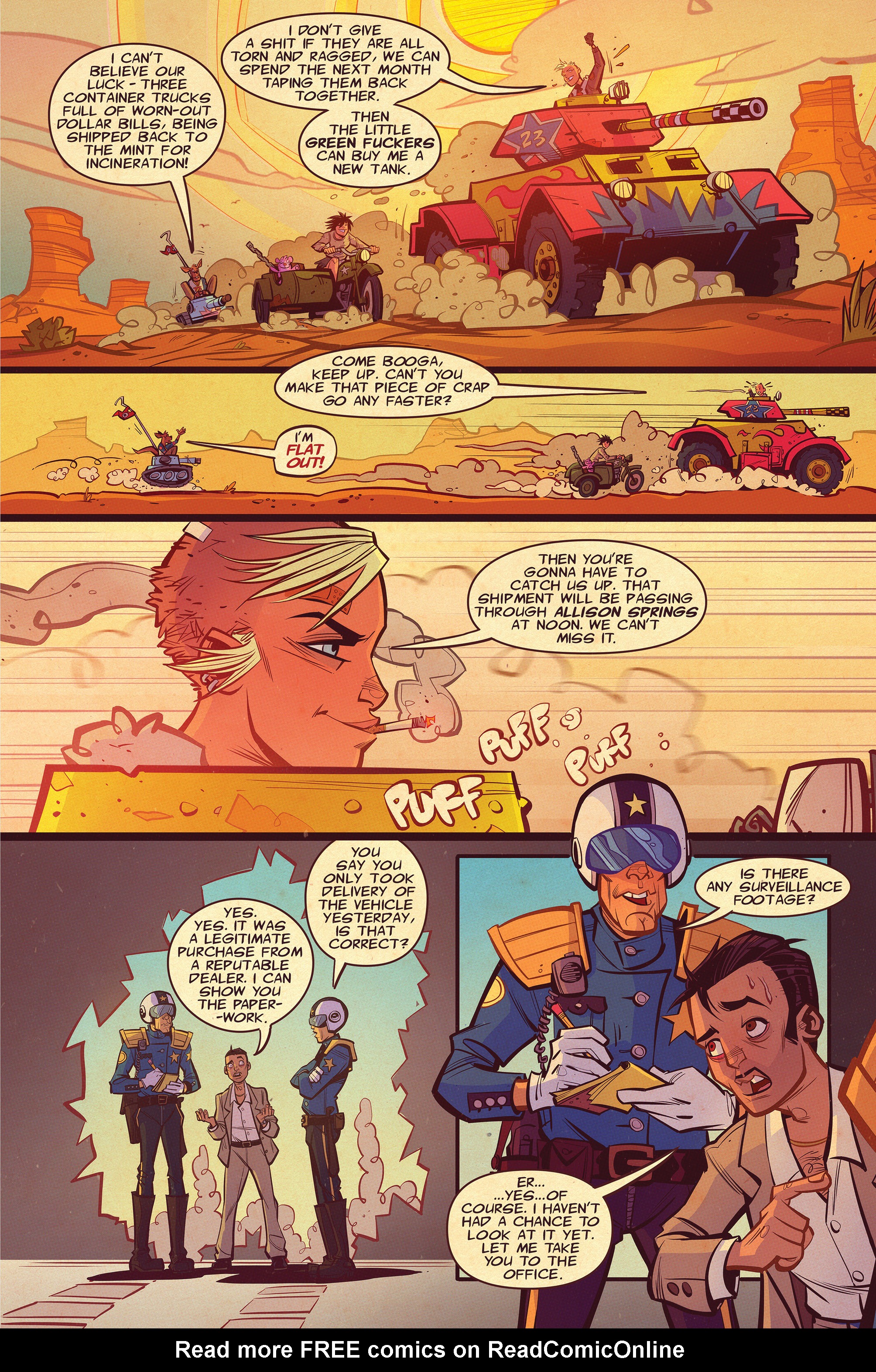 Read online Tank Girl: Two Girls, One Tank comic -  Issue #1 - 19