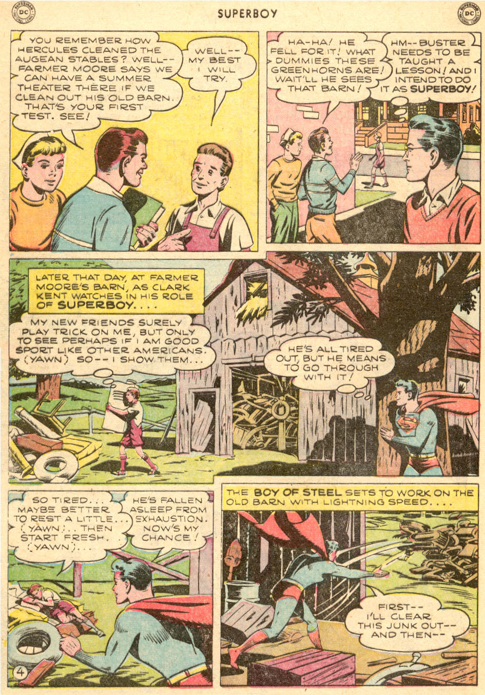 Read online Superboy (1949) comic -  Issue #6 - 35