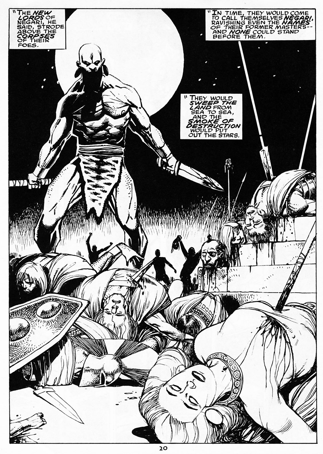 Read online The Savage Sword Of Conan comic -  Issue #220 - 21