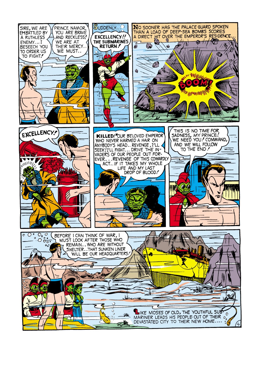 Read online Sub-Mariner Comics comic -  Issue #1 - 6