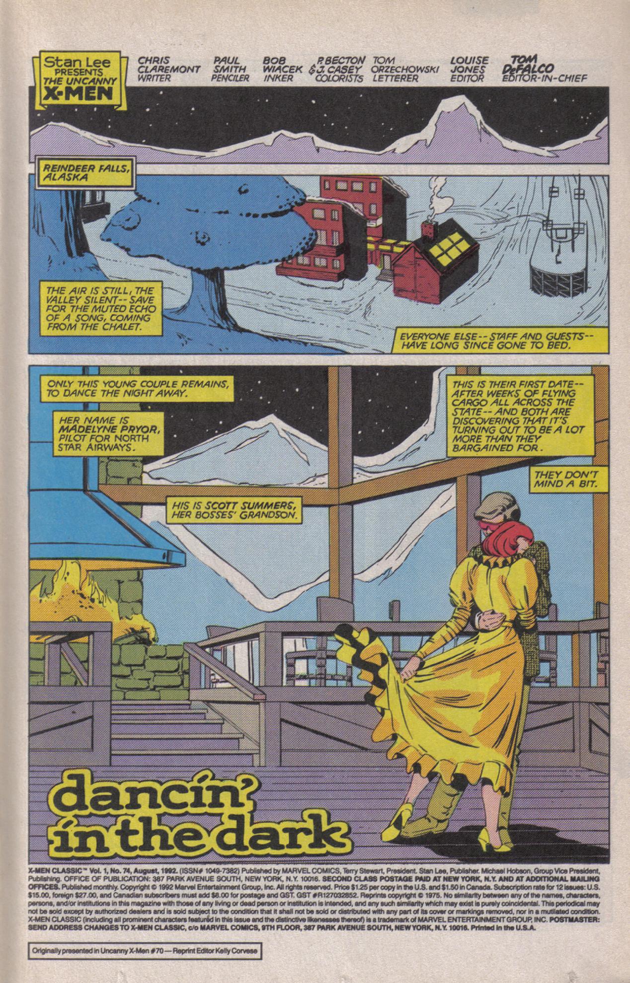 Read online X-Men Classic comic -  Issue #74 - 2