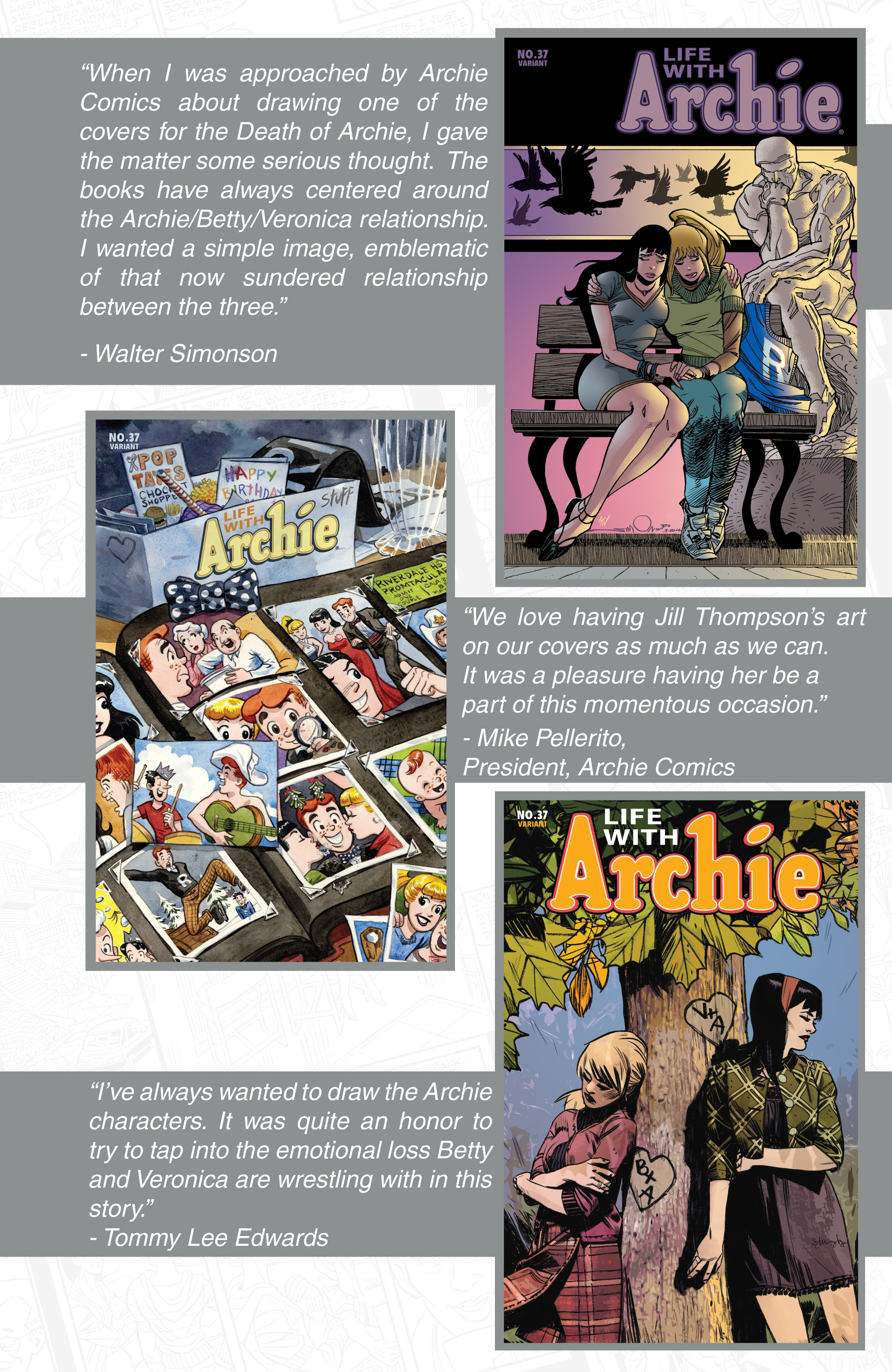Read online The Death of Archie: A Life Celebrated comic -  Issue # TPB - 124