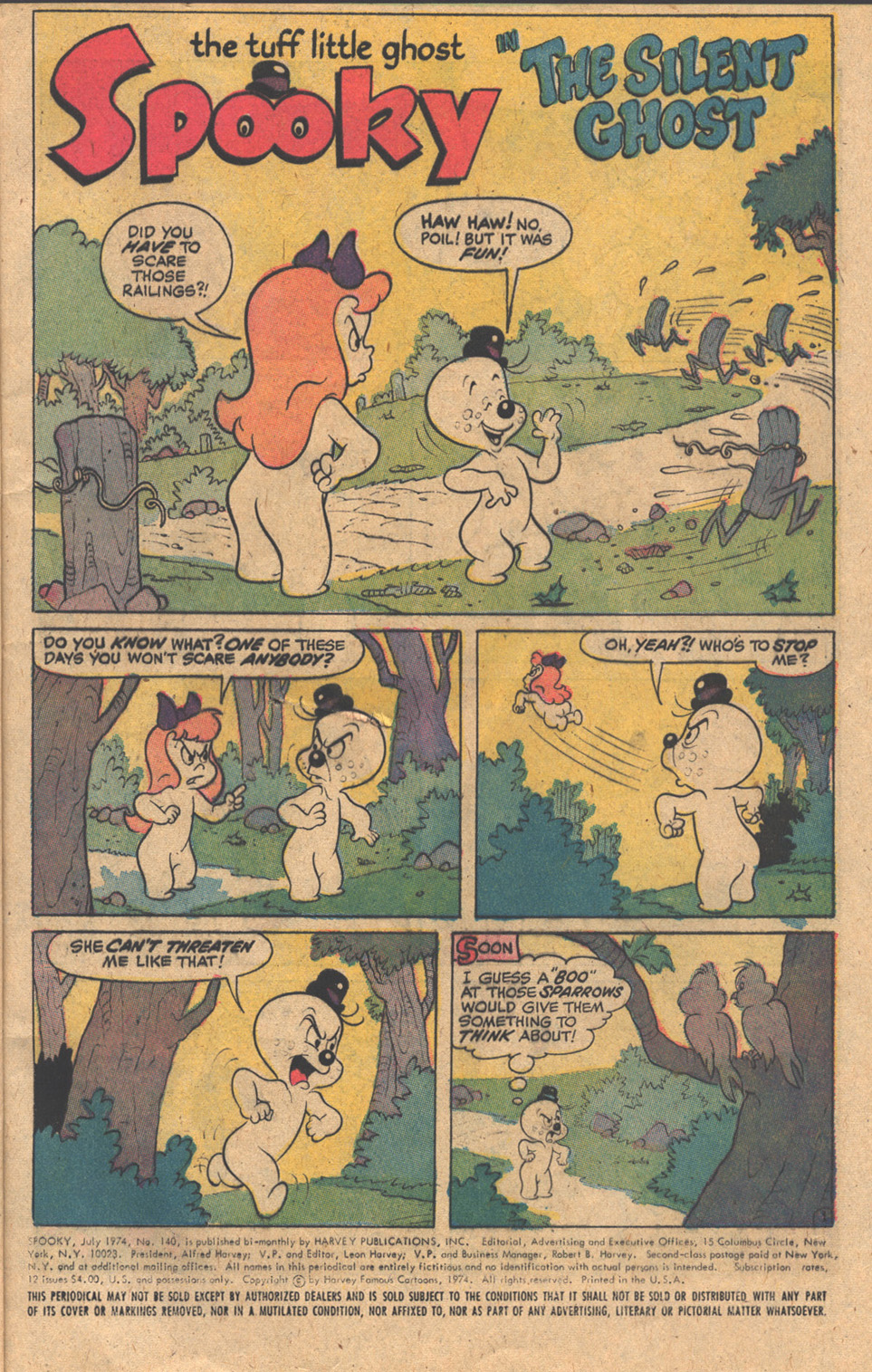 Read online Spooky comic -  Issue #140 - 5