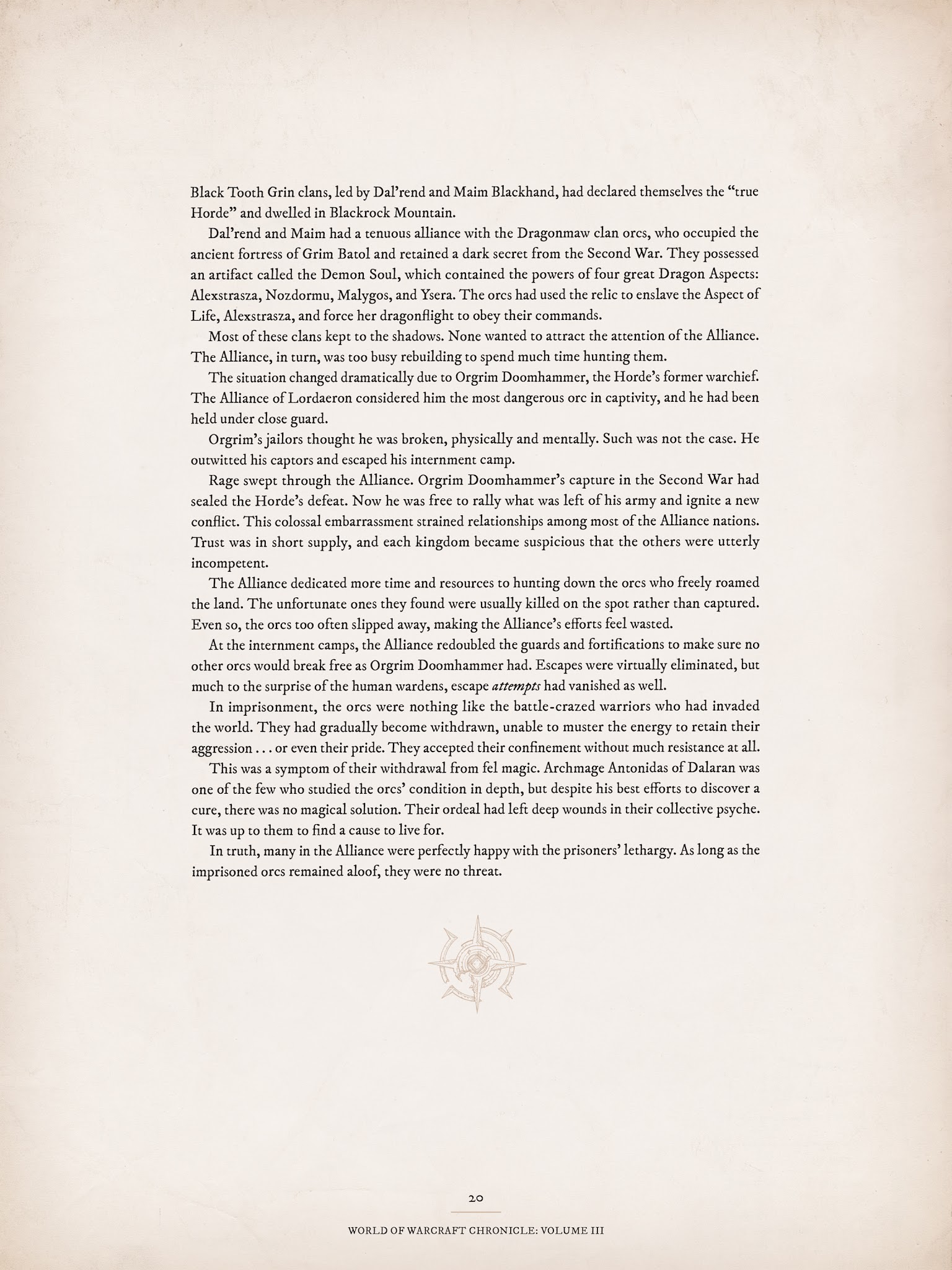 Read online World of Warcraft Chronicle Vol. 3 comic -  Issue # Full - 20