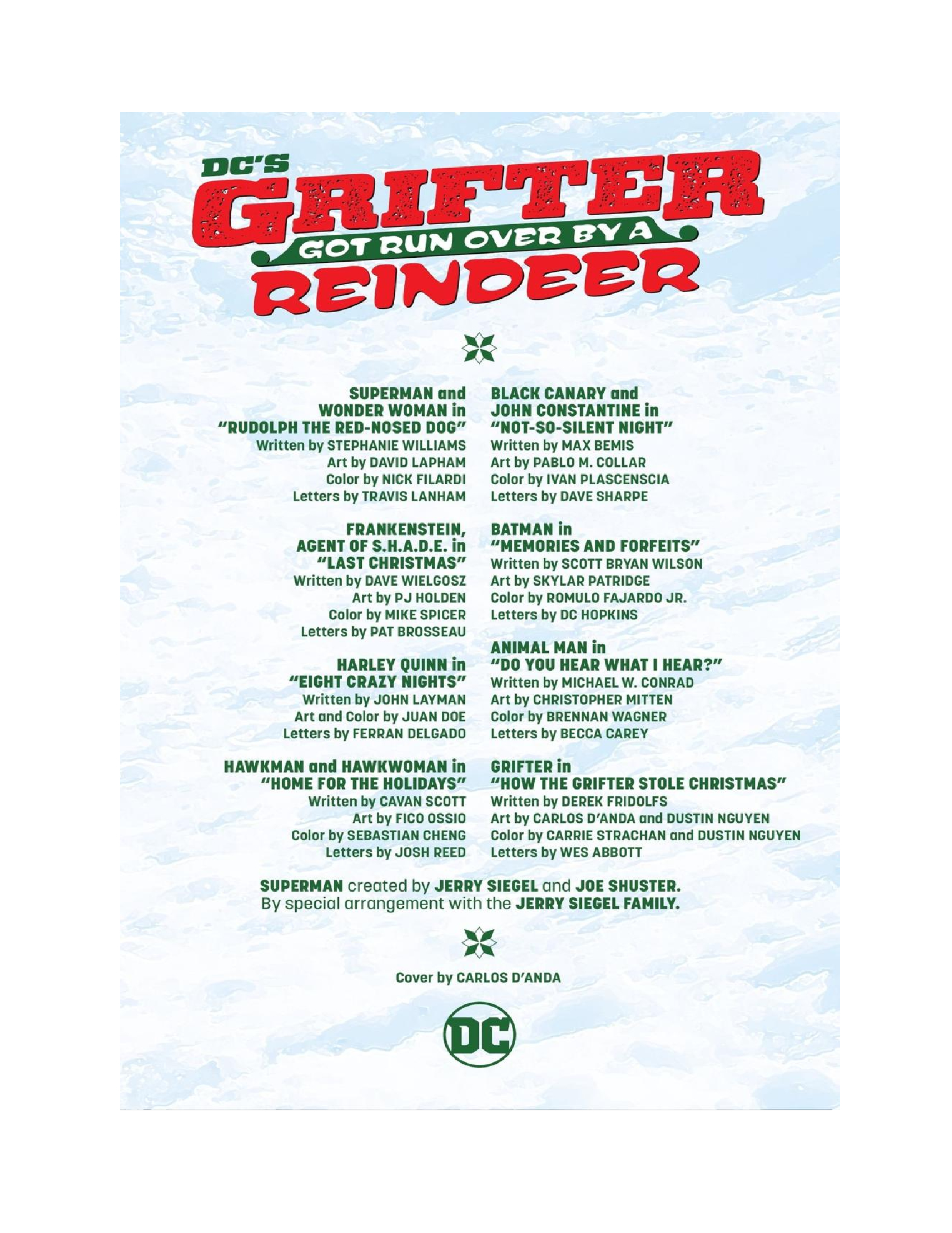 Read online DC's Grifter Got Run Over by a Reindeer comic -  Issue # Full - 2