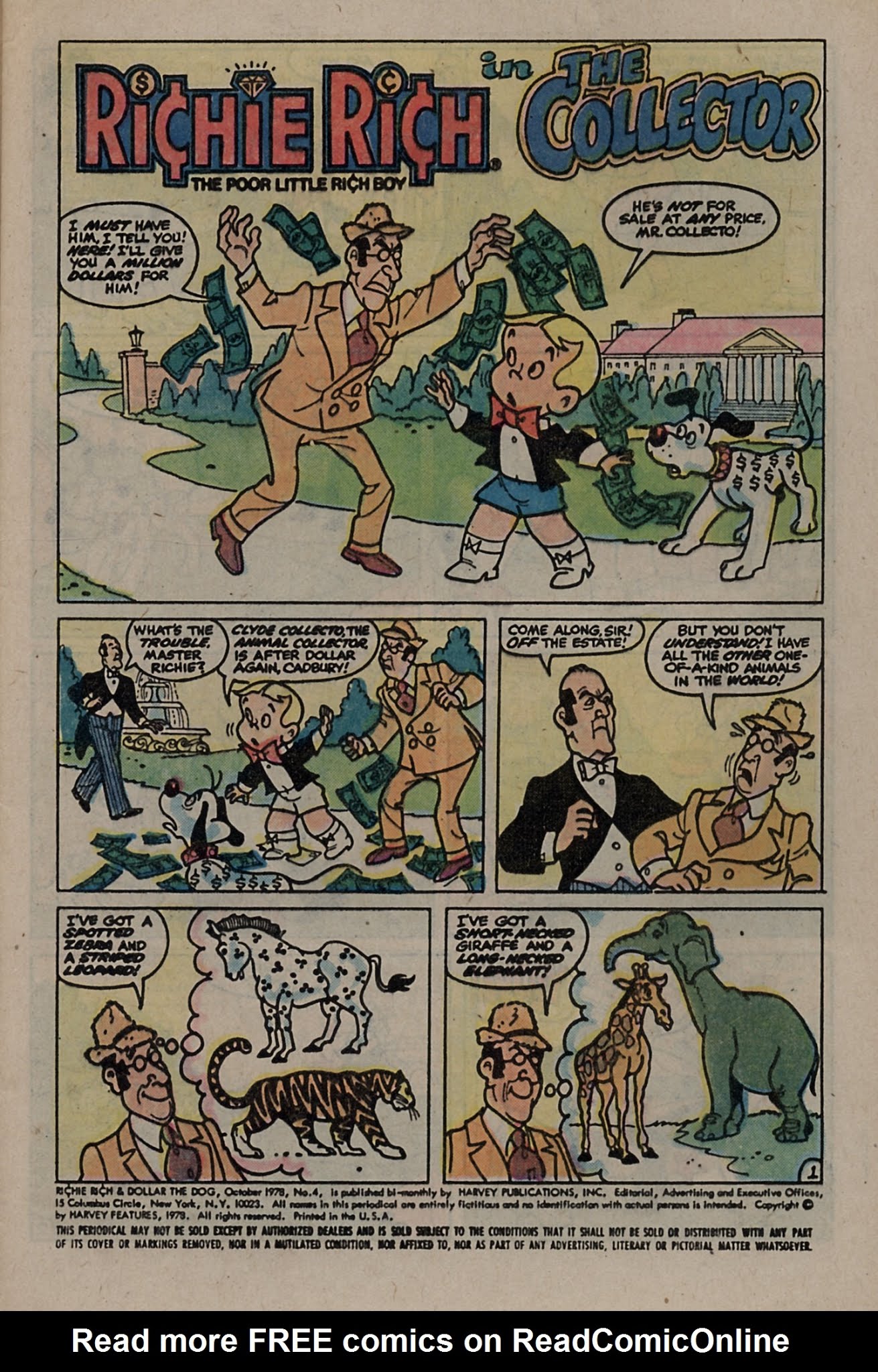 Read online Richie Rich & Dollar the Dog comic -  Issue #4 - 5