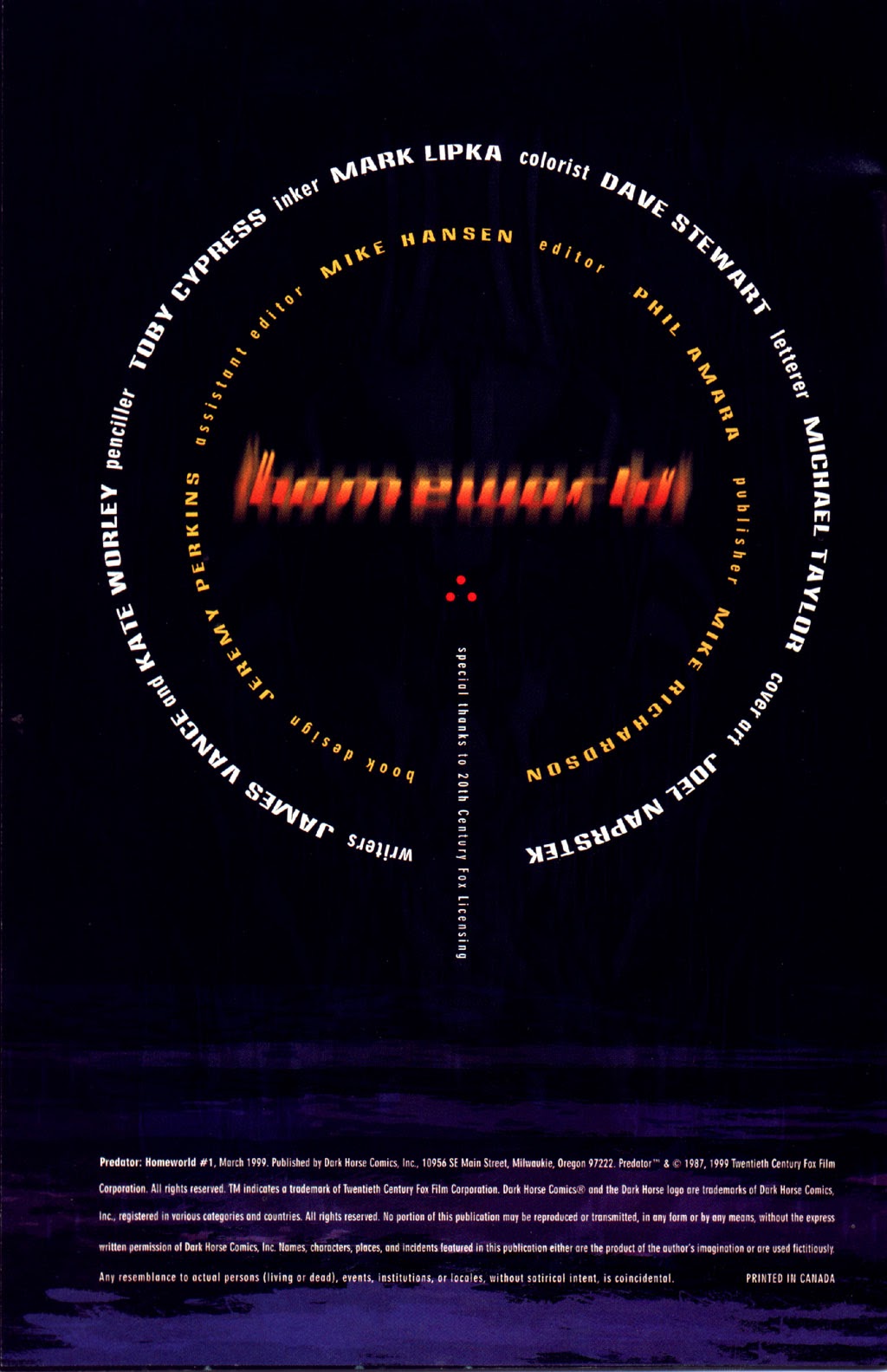 Read online Predator: Homeworld comic -  Issue #1 - 2