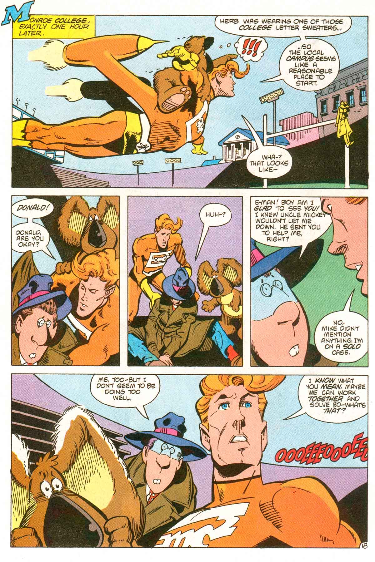Read online E-Man (1983) comic -  Issue #20 - 21