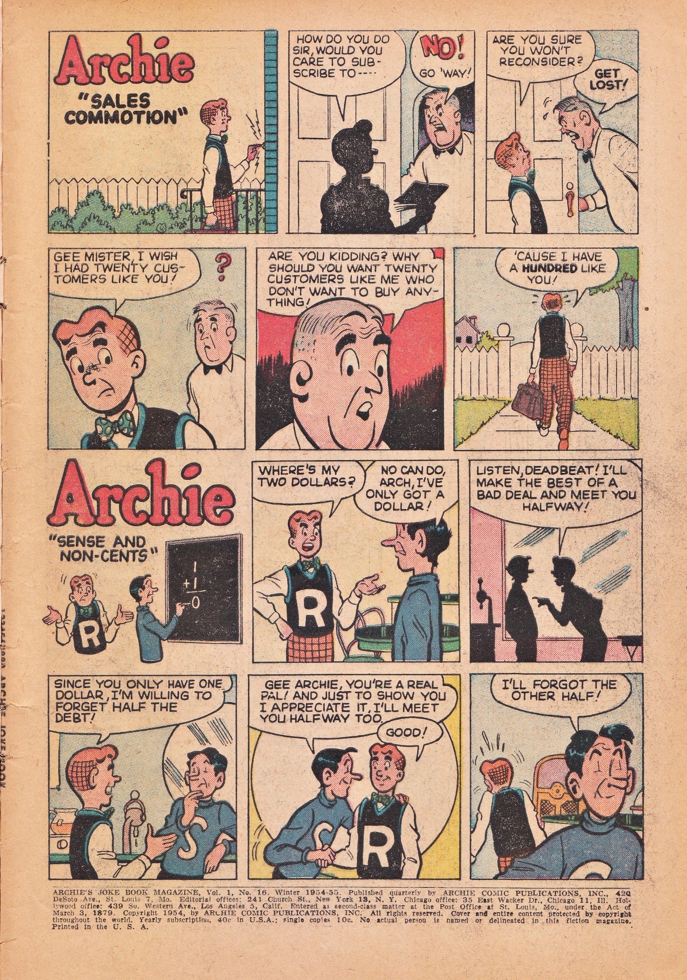 Read online Archie's Joke Book Magazine comic -  Issue #16 - 3
