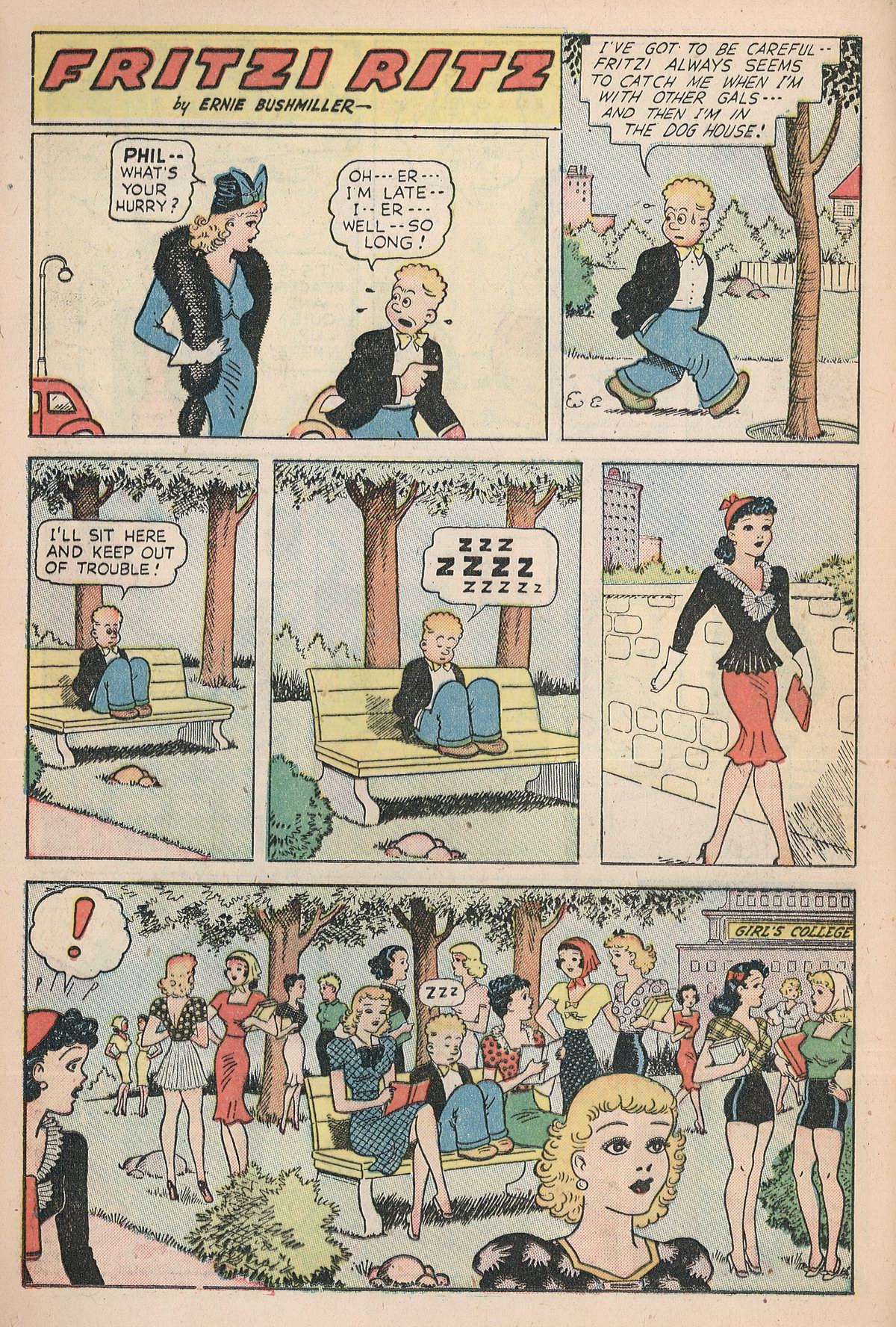 Read online Fritzi Ritz (1953) comic -  Issue #5 - 12