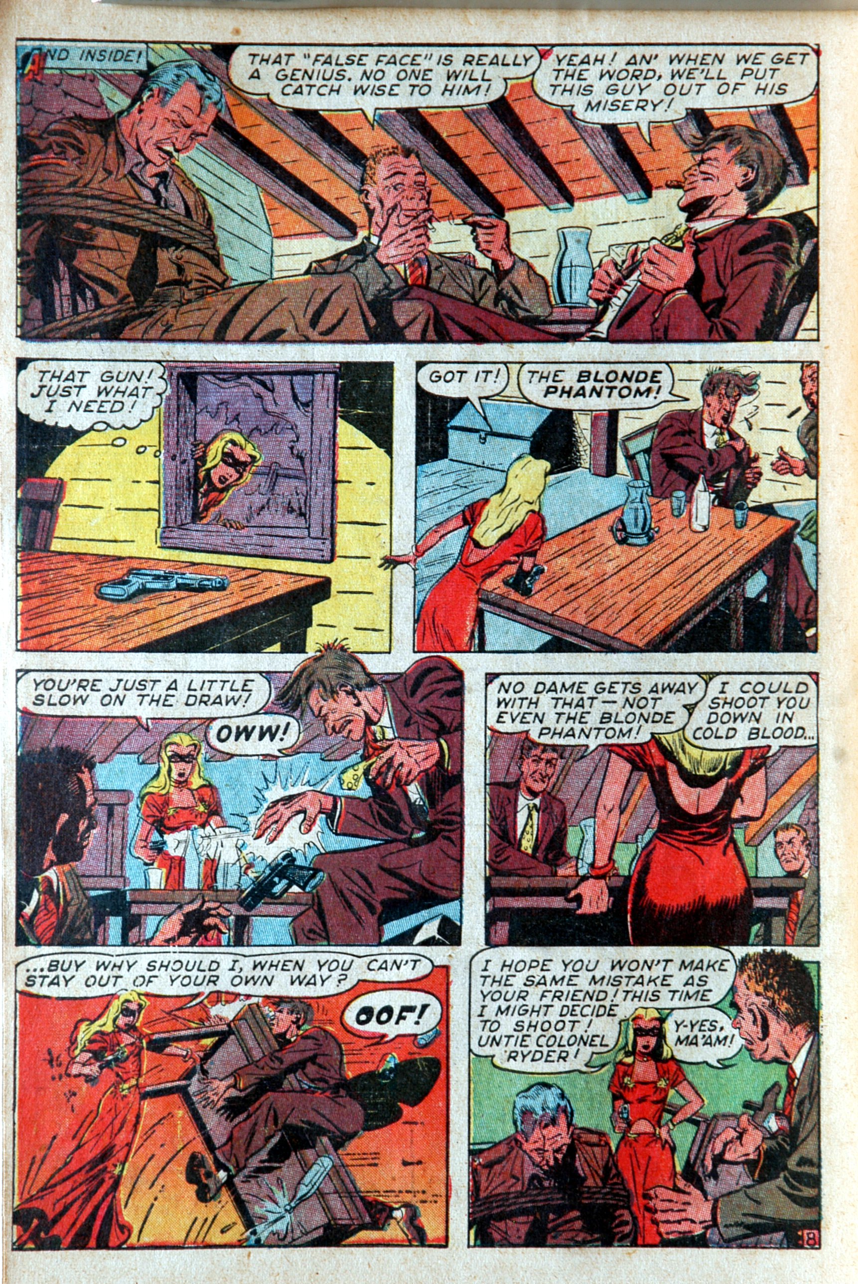 Read online Blonde Phantom Comics comic -  Issue #12 - 10