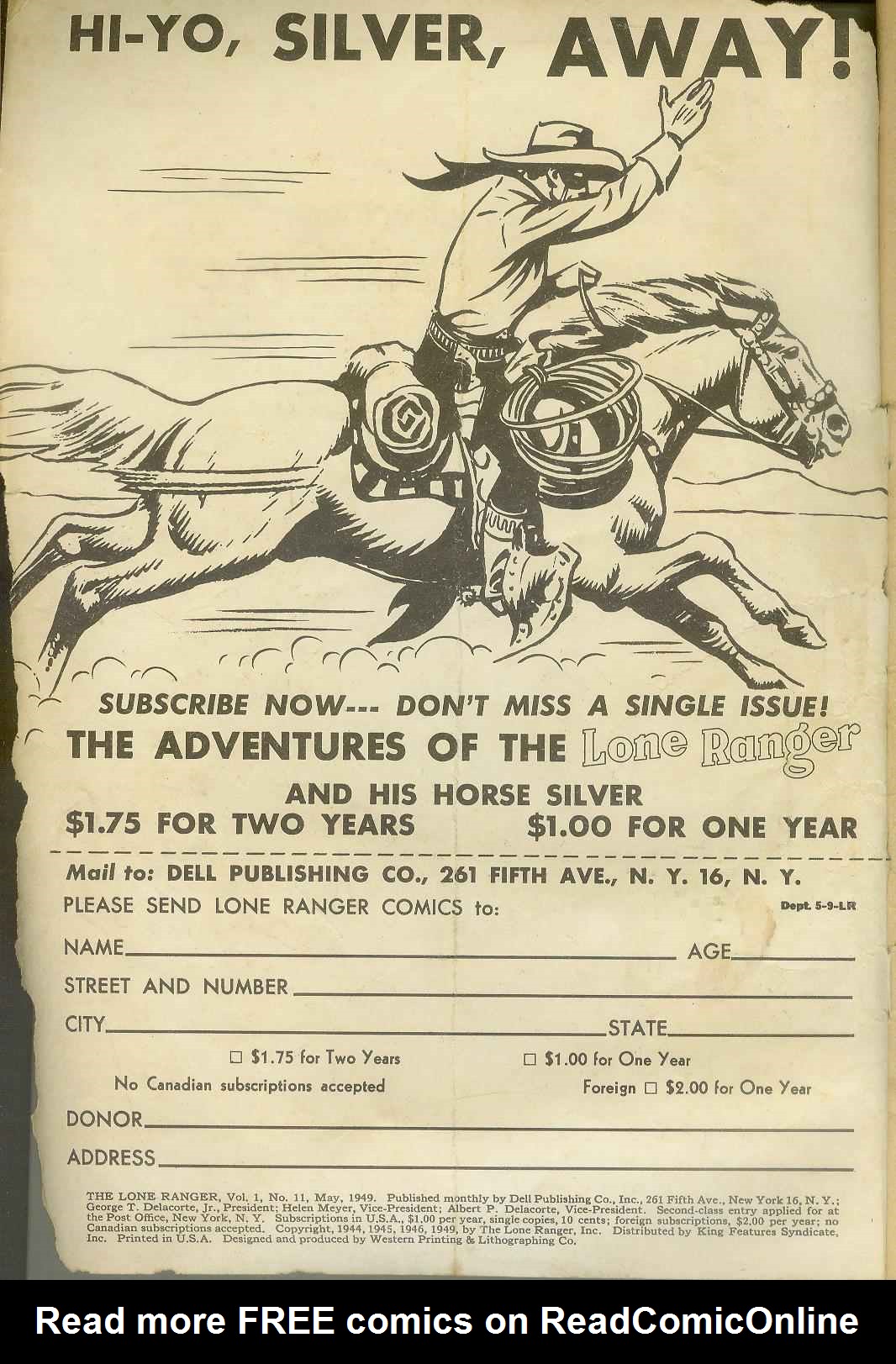 Read online The Lone Ranger (1948) comic -  Issue #11 - 2