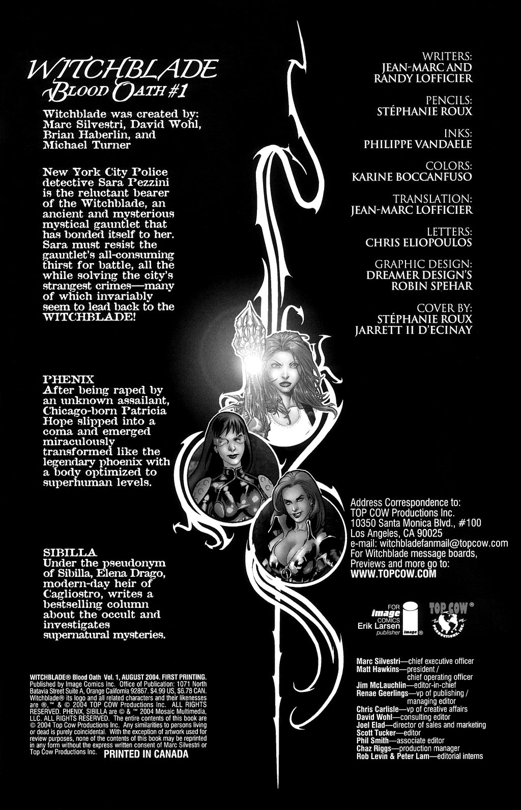 Read online Witchblade: Blood Oath comic -  Issue # Full - 2