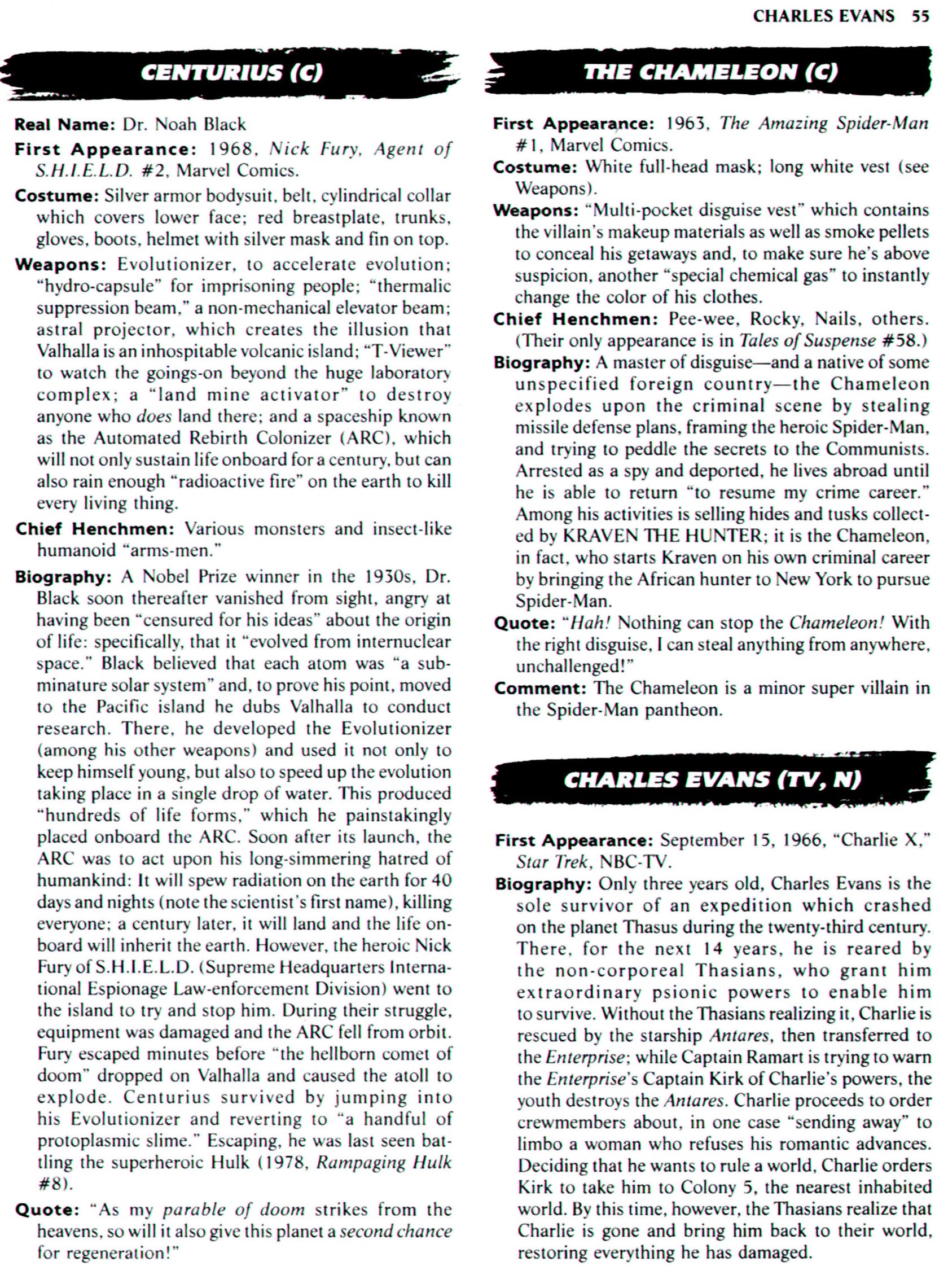 Read online The Encyclopedia of Super Villains comic -  Issue # TPB (Part 1) - 65