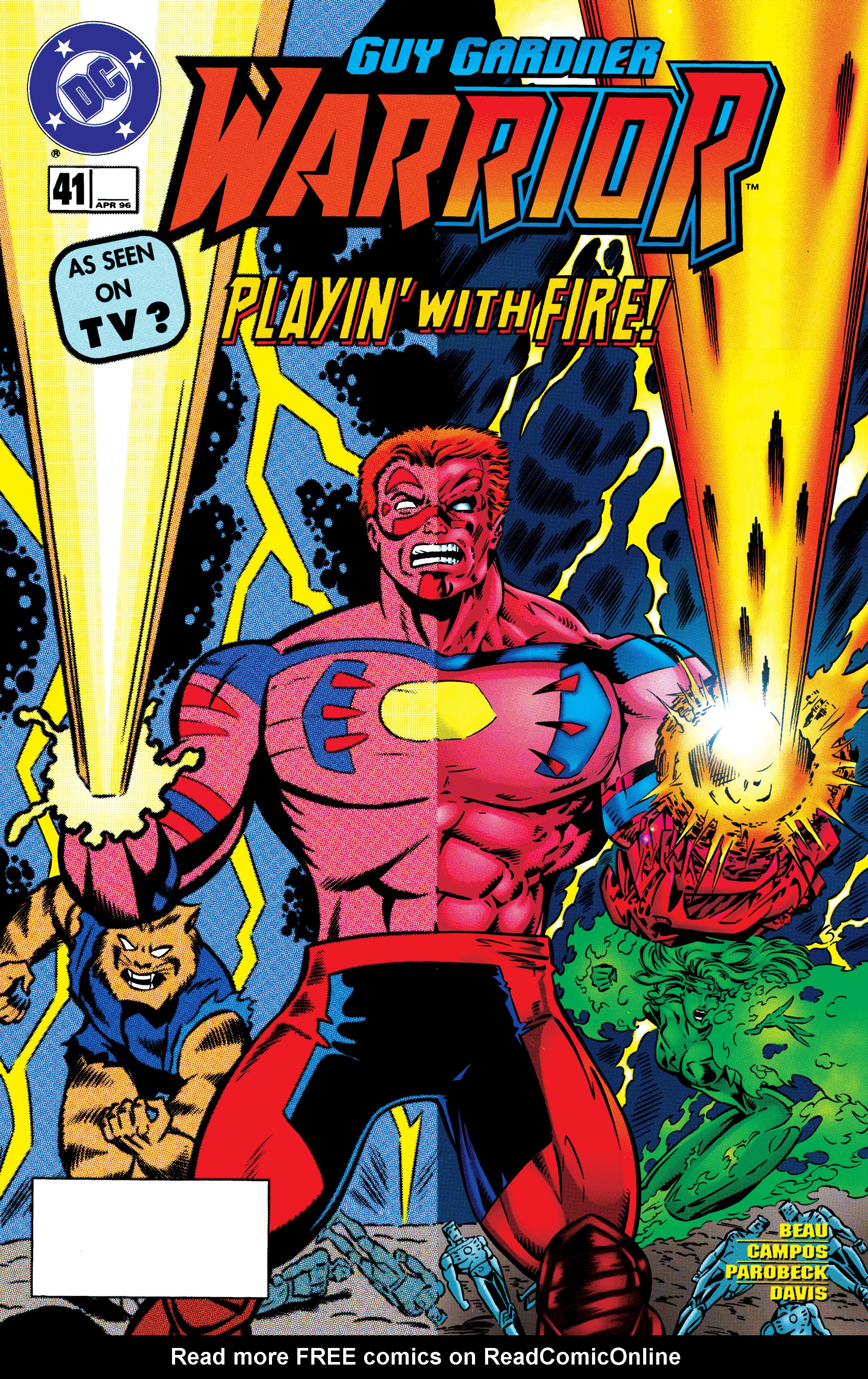 Read online Guy Gardner: Warrior comic -  Issue #41 - 1
