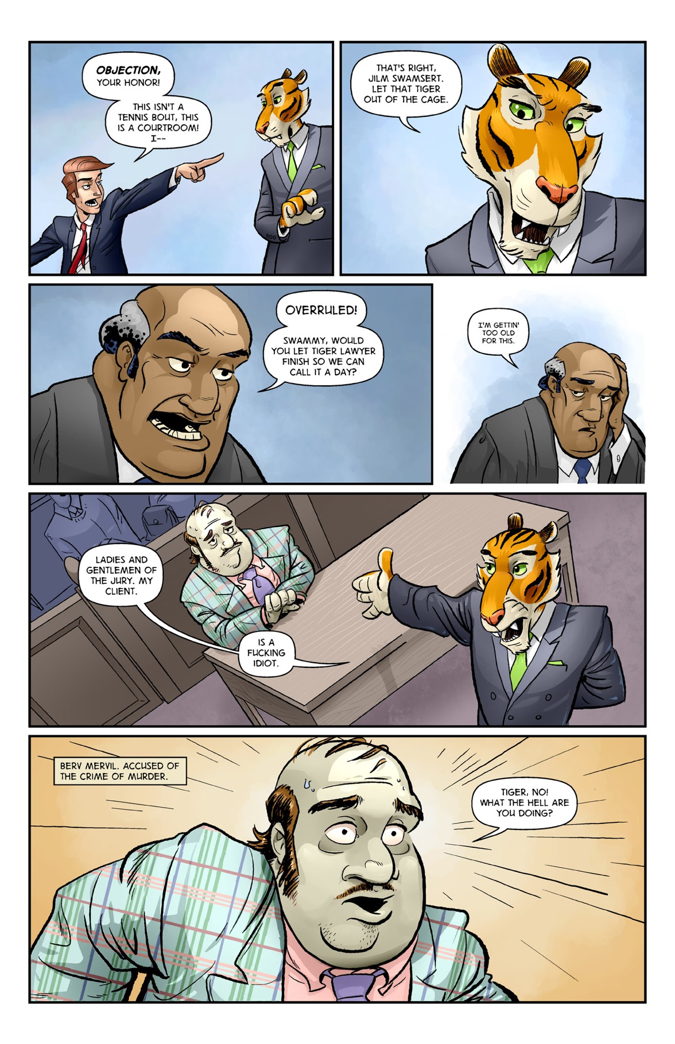 Read online Tiger Lawyer comic -  Issue #1 - 4