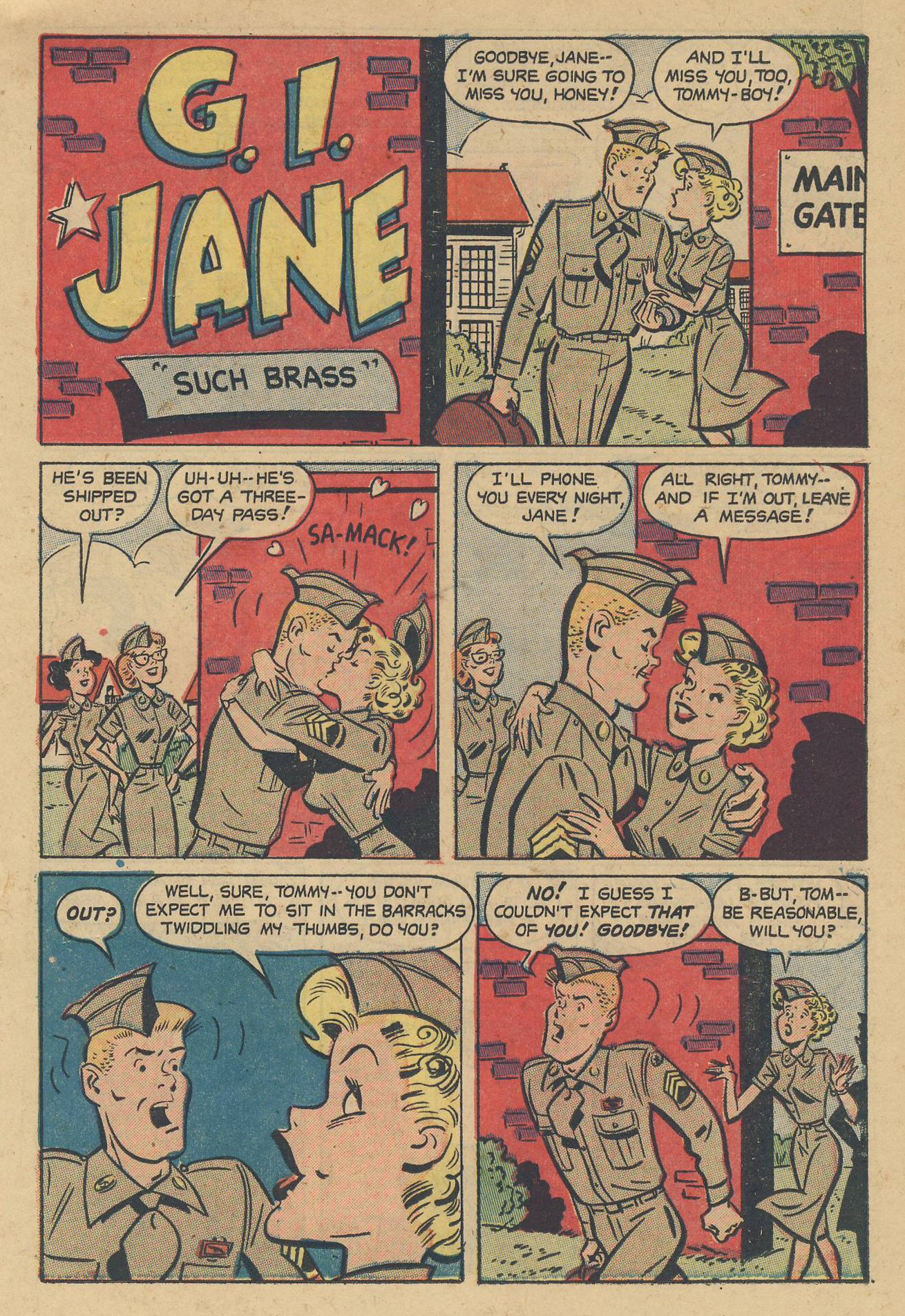 Read online G. I. Jane (1953) comic -  Issue #6 - 19