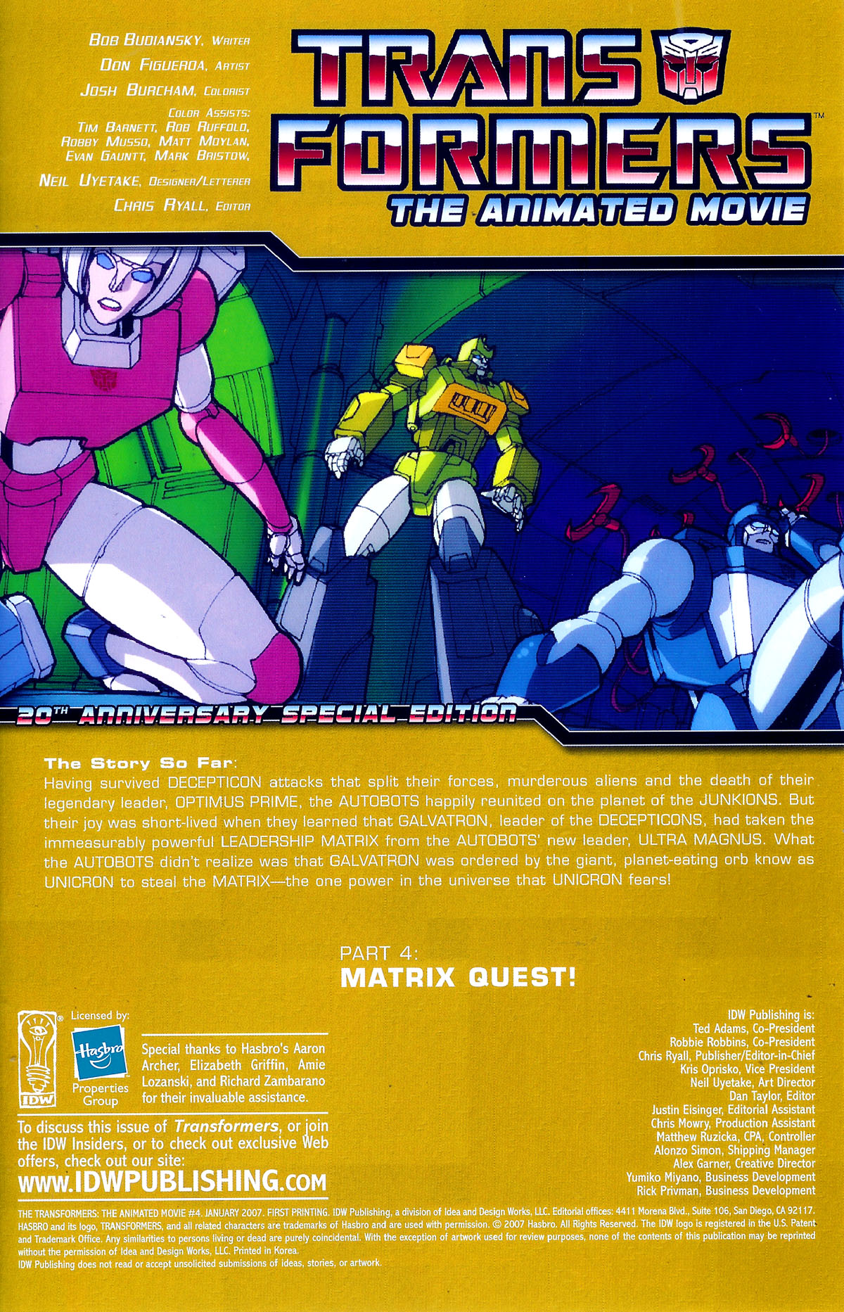 Read online The Transformers: The Animated Movie comic -  Issue #4 - 3