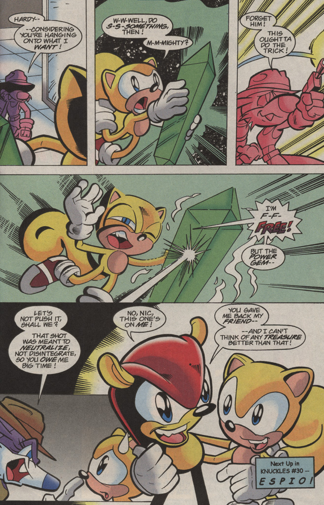 Read online Knuckles the Echidna comic -  Issue #28 - 31