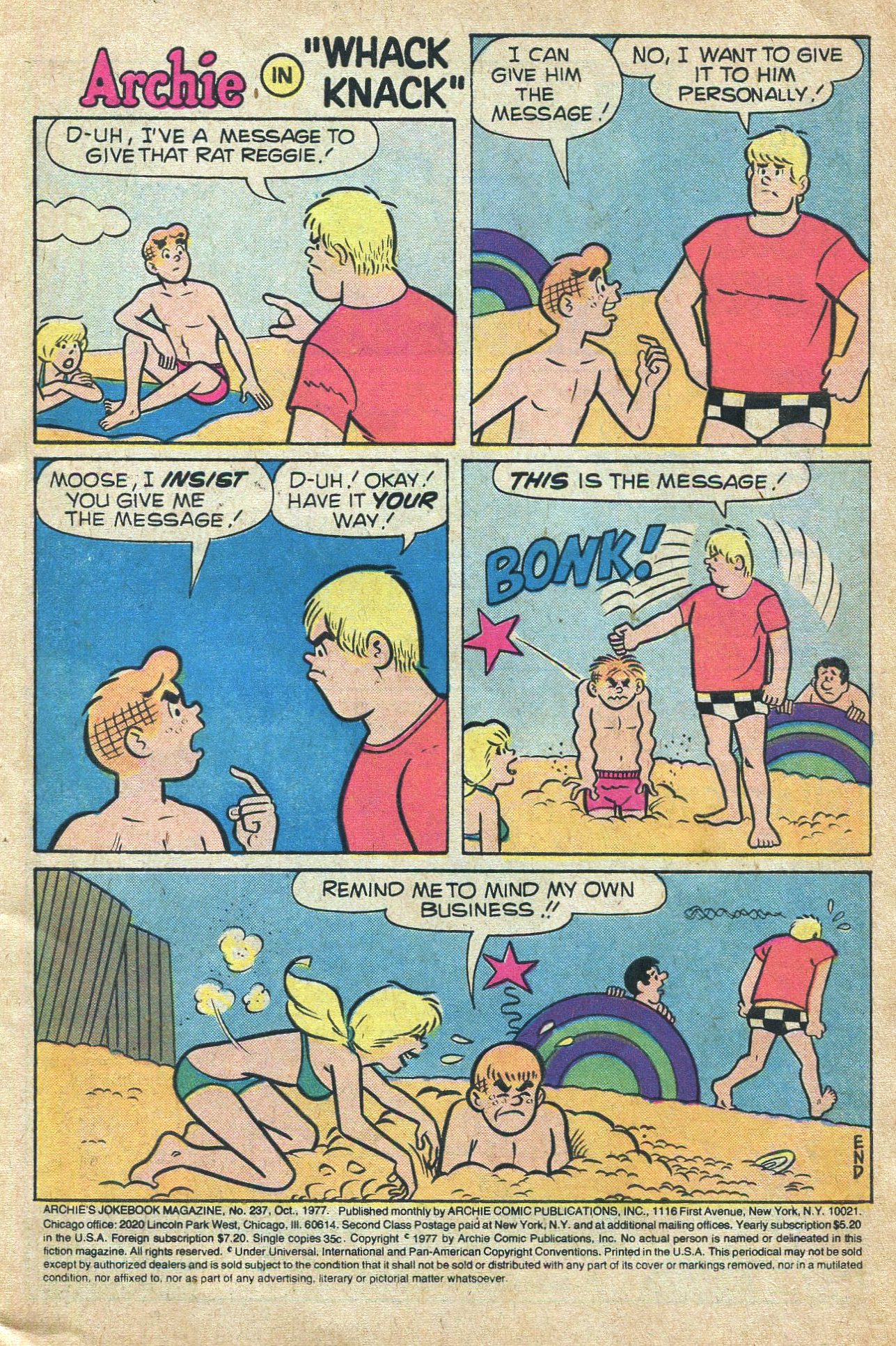 Read online Archie's Joke Book Magazine comic -  Issue #237 - 3