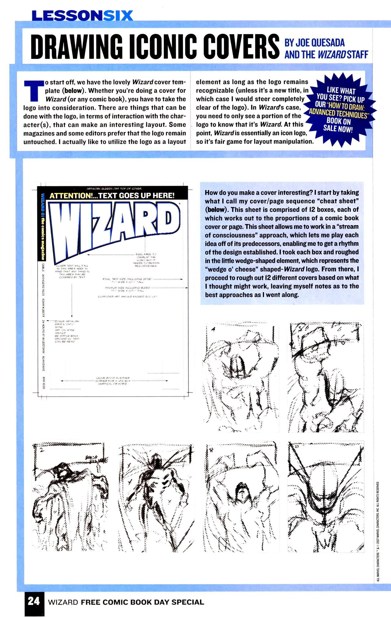 Read online Wizard How to Draw Sampler comic -  Issue # Full - 25