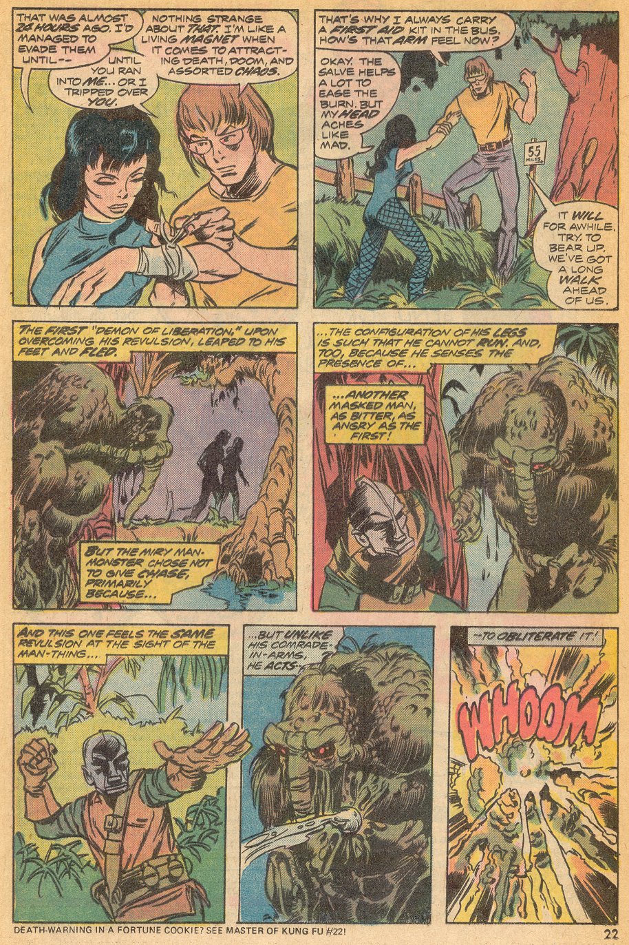 Read online Man-Thing (1974) comic -  Issue #11 - 16