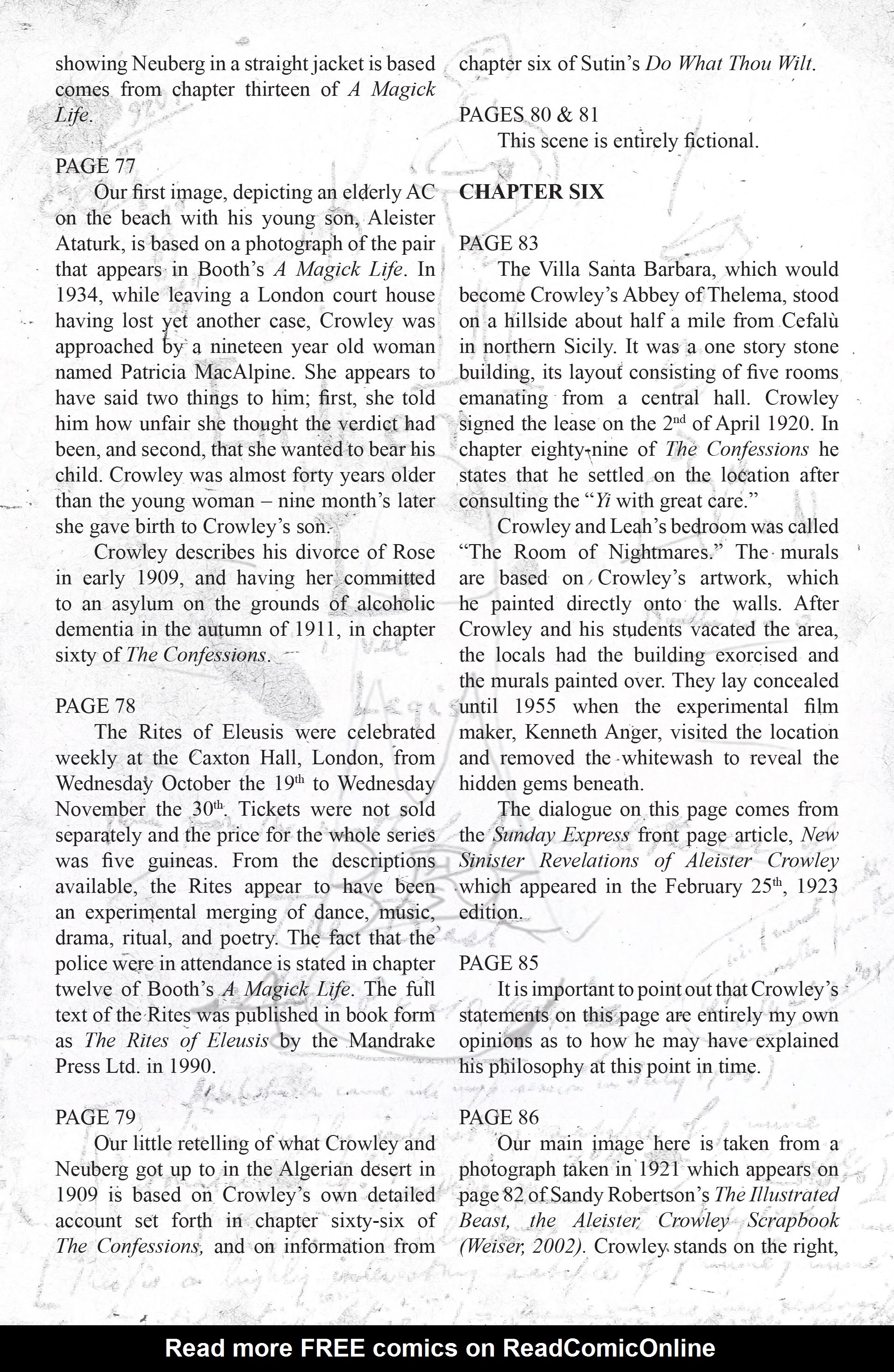 Read online Aleister Crowley: Wandering the Waste comic -  Issue # TPB - 138