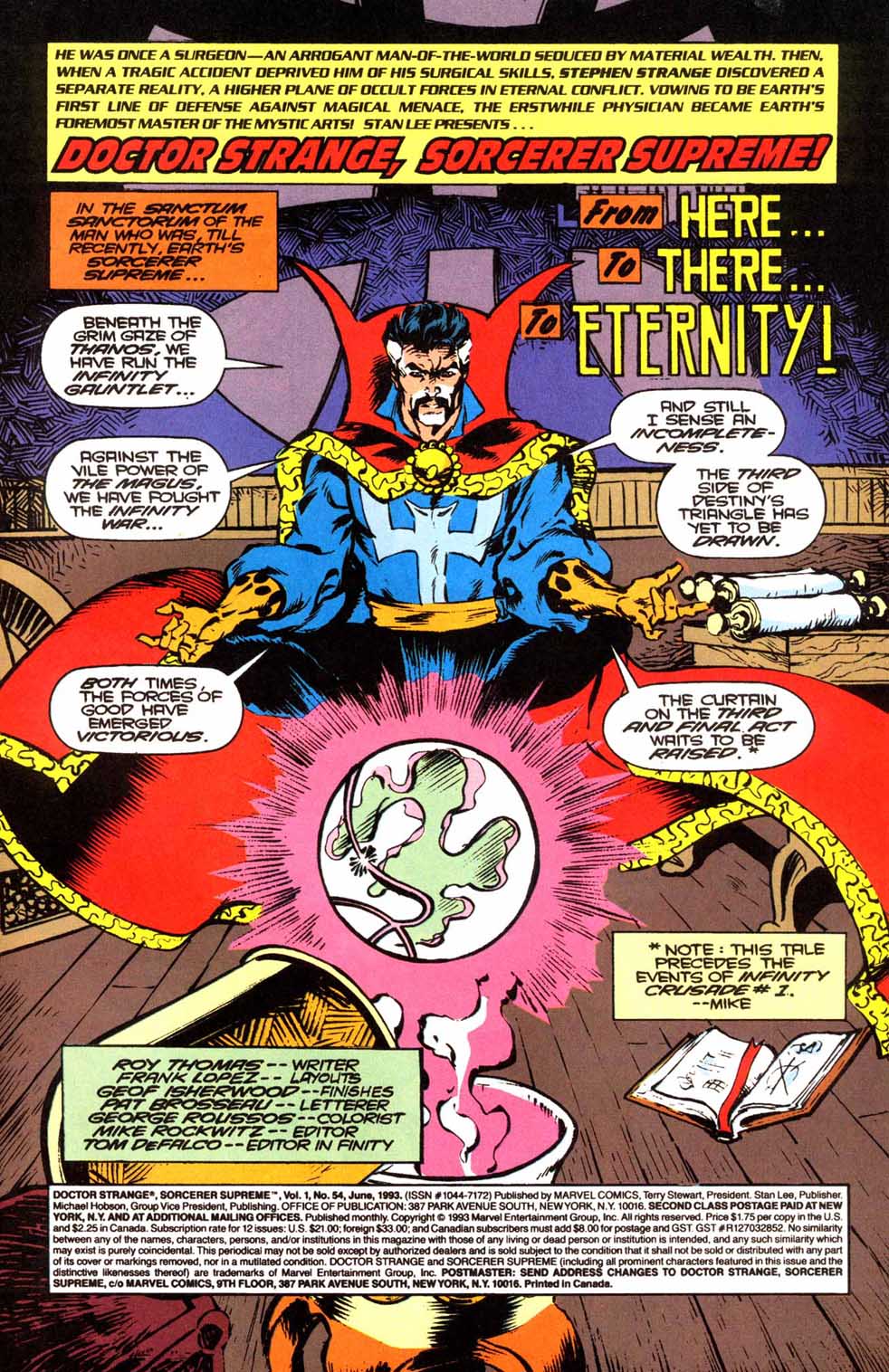 Read online Doctor Strange: Sorcerer Supreme comic -  Issue #54 - 2